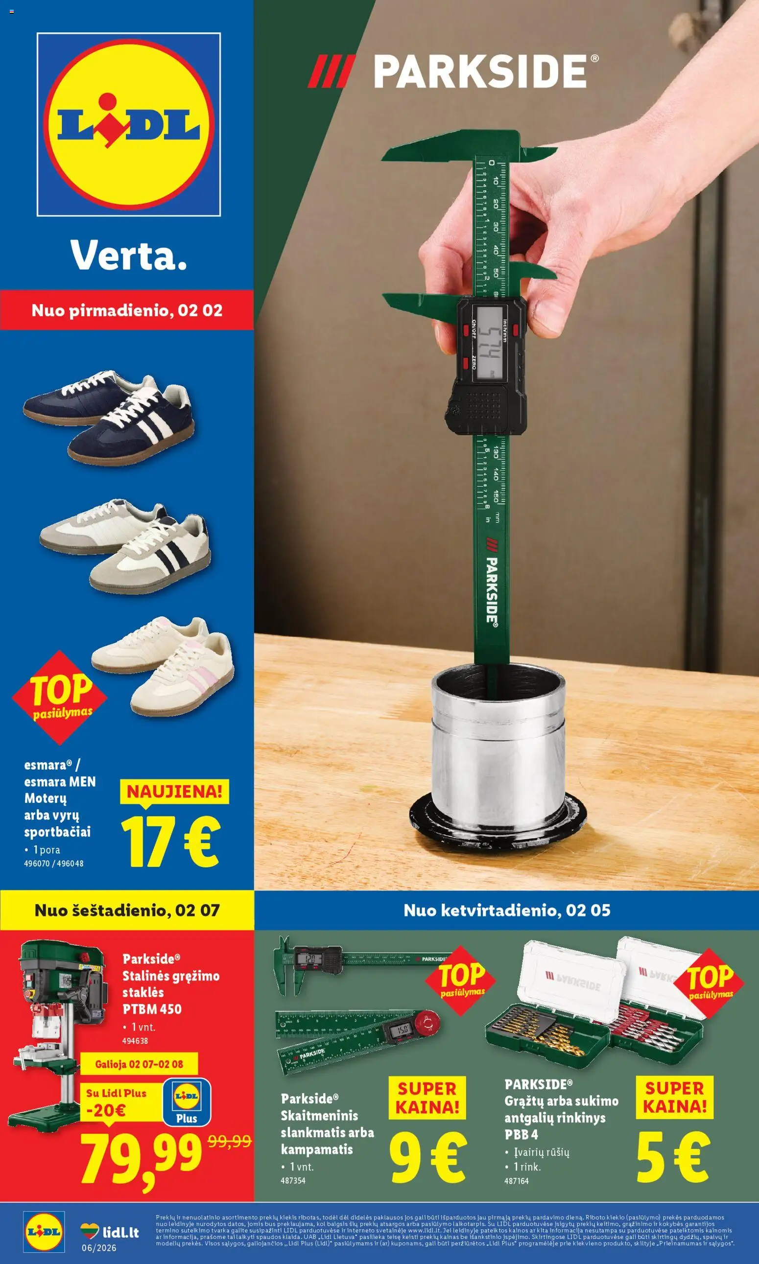 LIDL akcijos nuo 02.02.2026 | Puslapis: 1 | Prekių: Sportbačiai