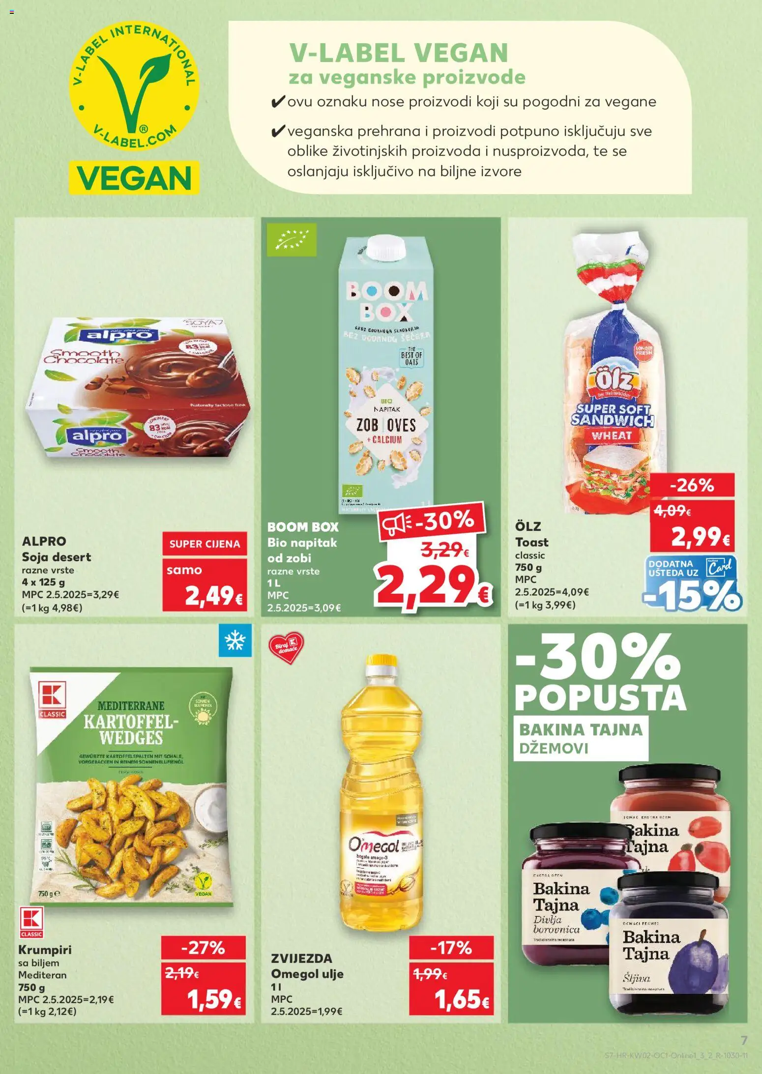 Kaufland katalog | vrijedi od 07.01.2026 | Stranica: 7 | Proizvodi: Toast, Alpro, Šljiva, Džem