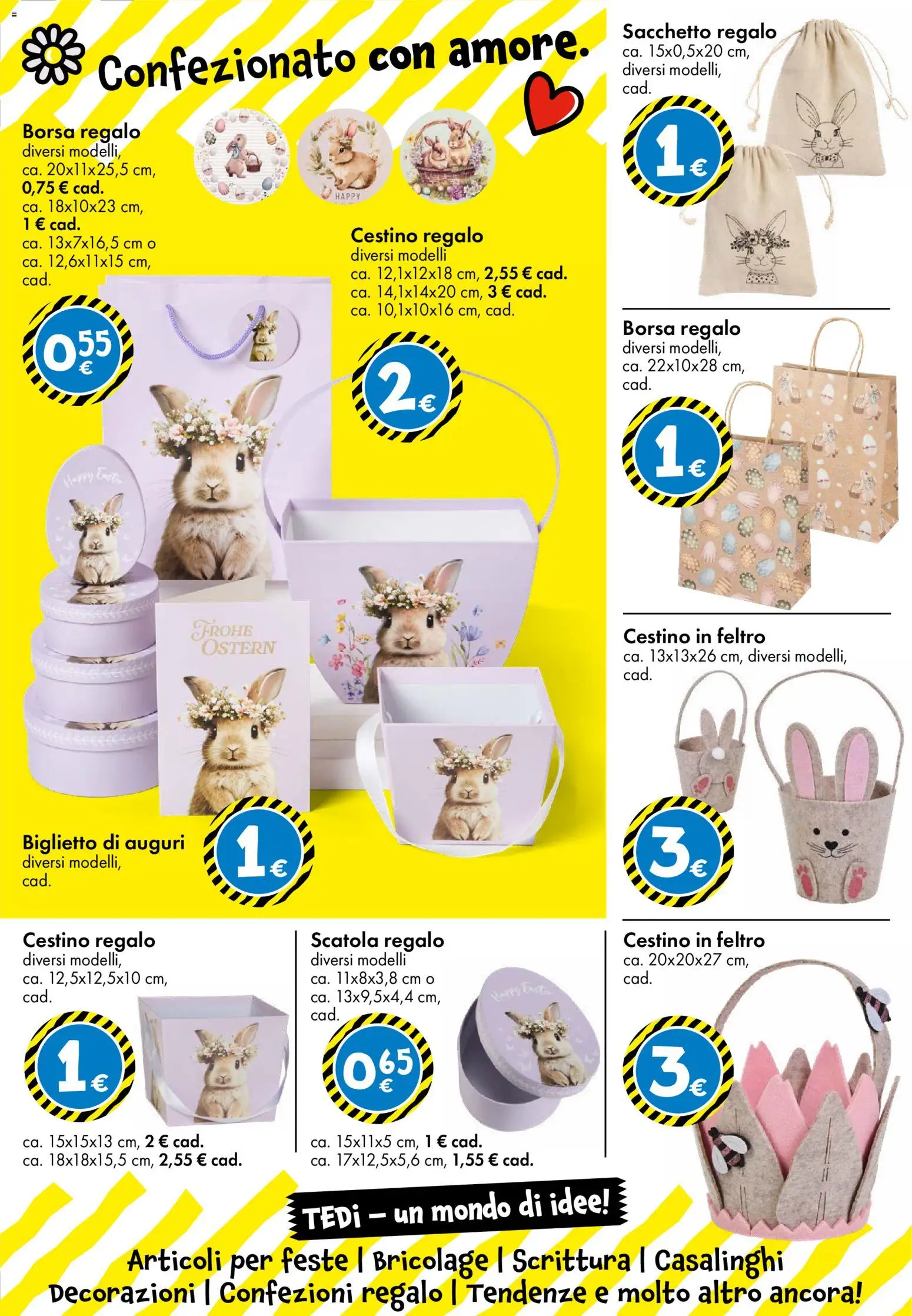 Volantino TEDi del 06.03.2026 | Pagina: 2 | Prodotti: Borsa, Scatola, Cestino, Decorazioni