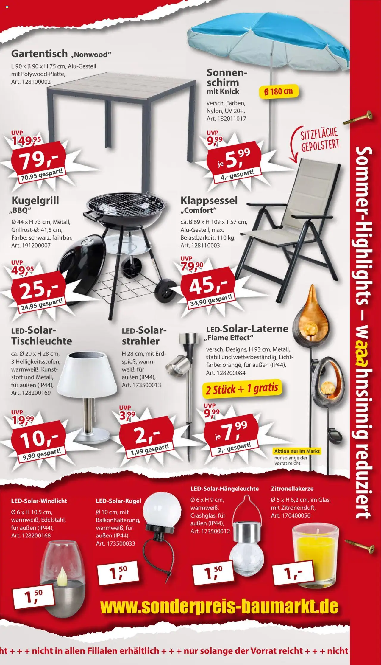 Sonderpreis Baumarkt Prospekt 	 - gültig ab dem 16.08.2025 | Seite: 9