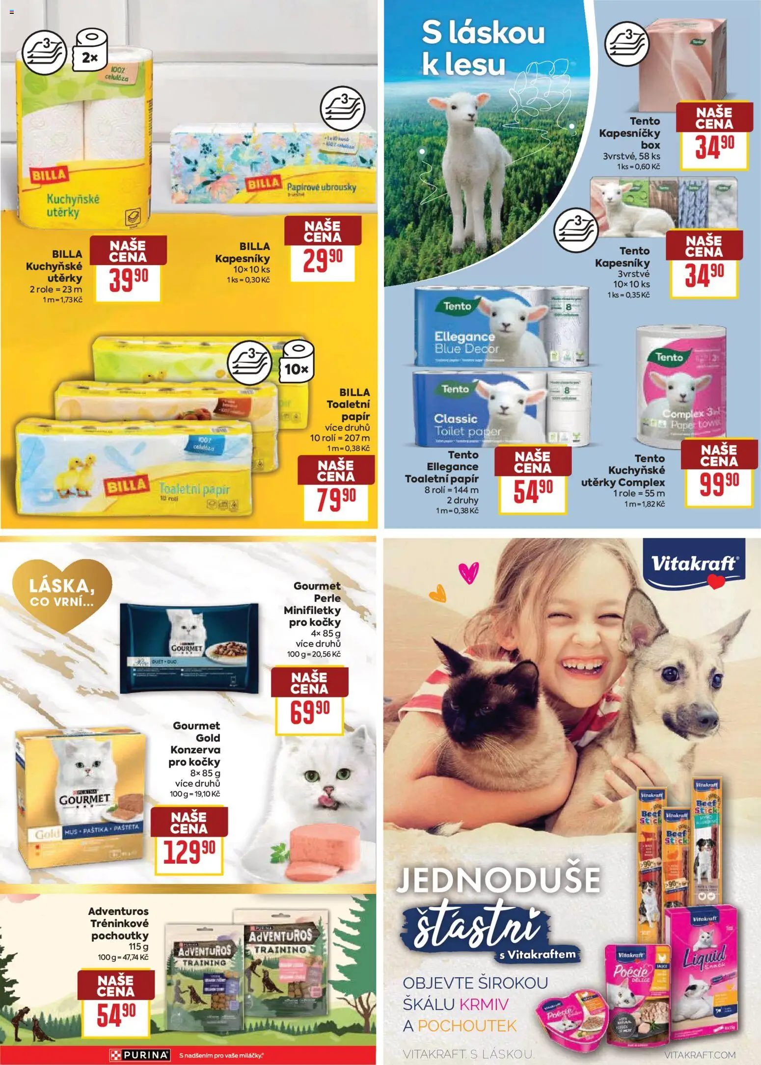 Billa leták - Vaše oblíbené značky od 25.02.2026 | Strana: 23 | Produkty: Purina, Ubrousky, Papířové ubrousky, Konzerva pro kočky