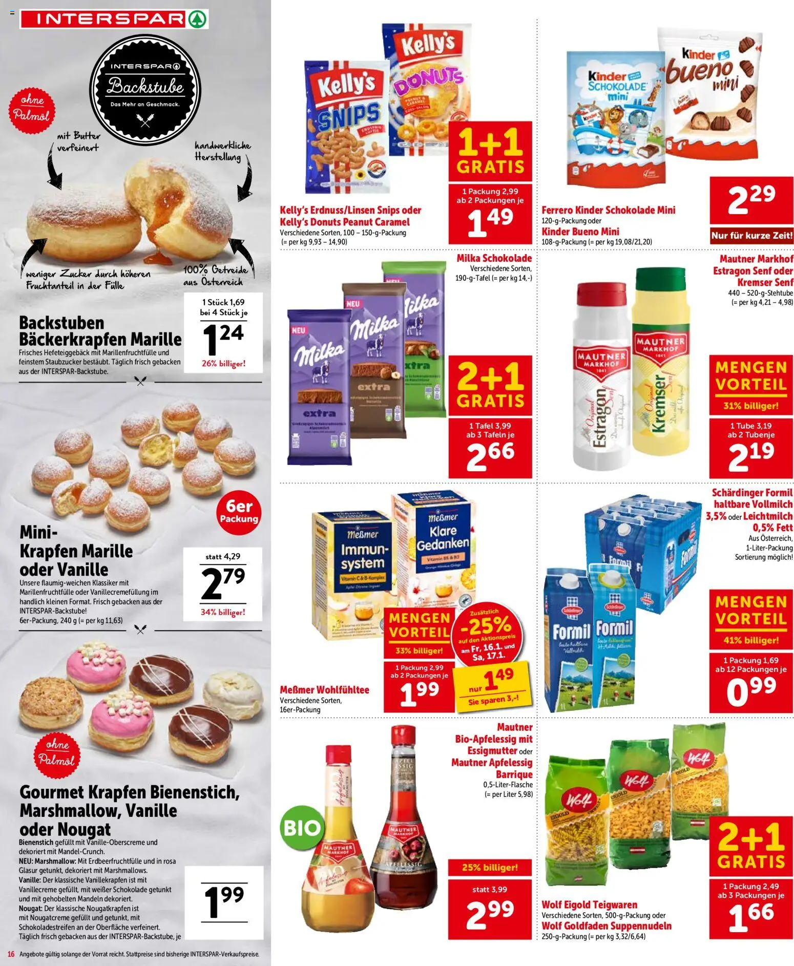 Interspar Flugblatt - Salzburg gültig ab 15.01.2026 | Seite: 17 | Produkte: Getreide, Zucker, Butter, Schokolade