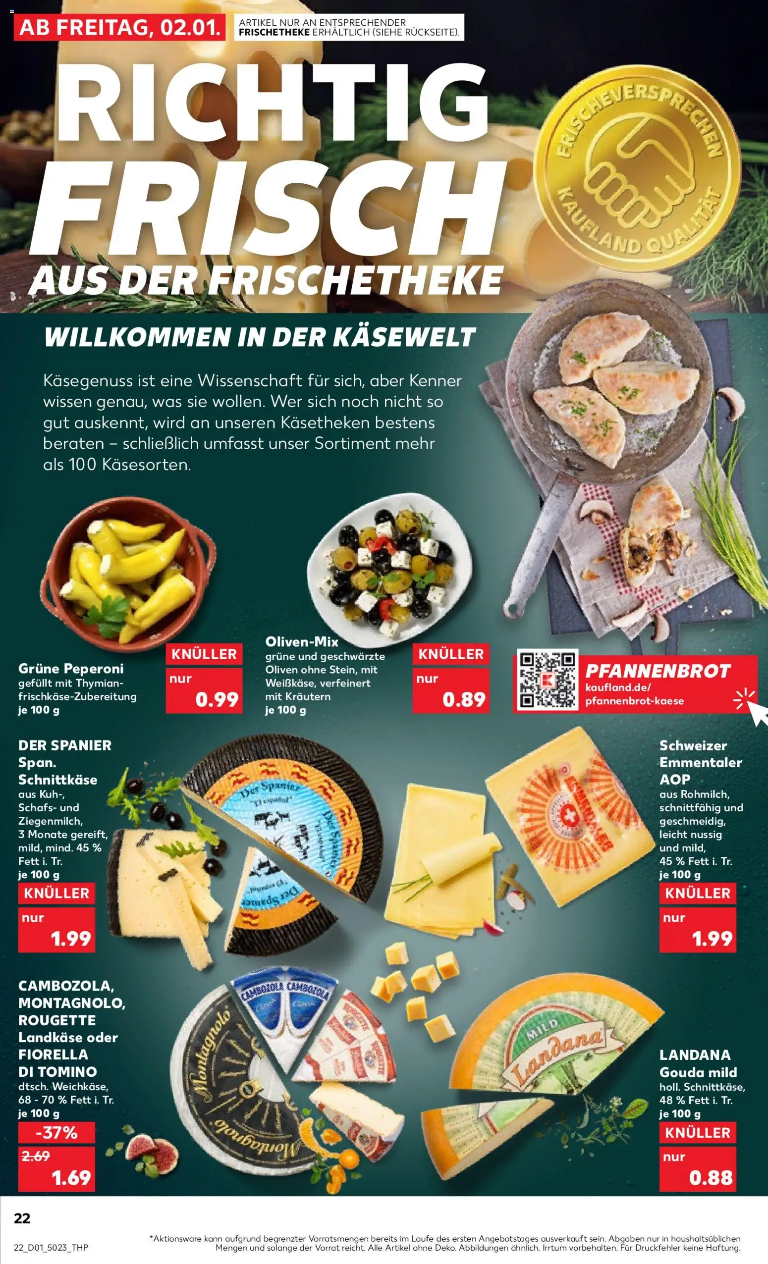 Kaufland prospekt Völklingen	 – gültig ab 02.01.2026 | Seite: 22 | Produkte: Gouda