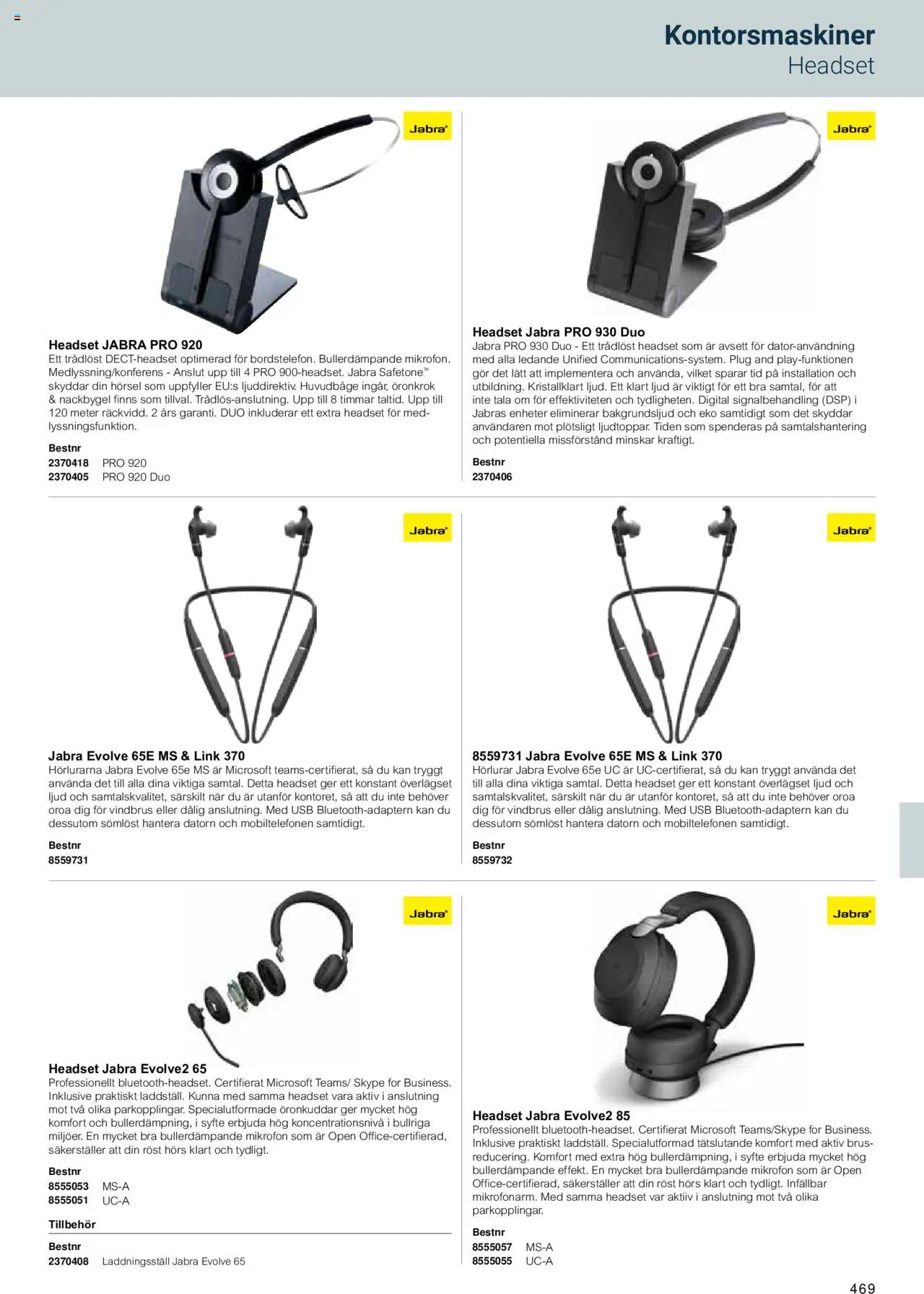 Office Depot reklamblad aktuell från 15.02.2024 | Sida: 471 | Produkter: Hörlurar, Mikrofon, USB, Headset