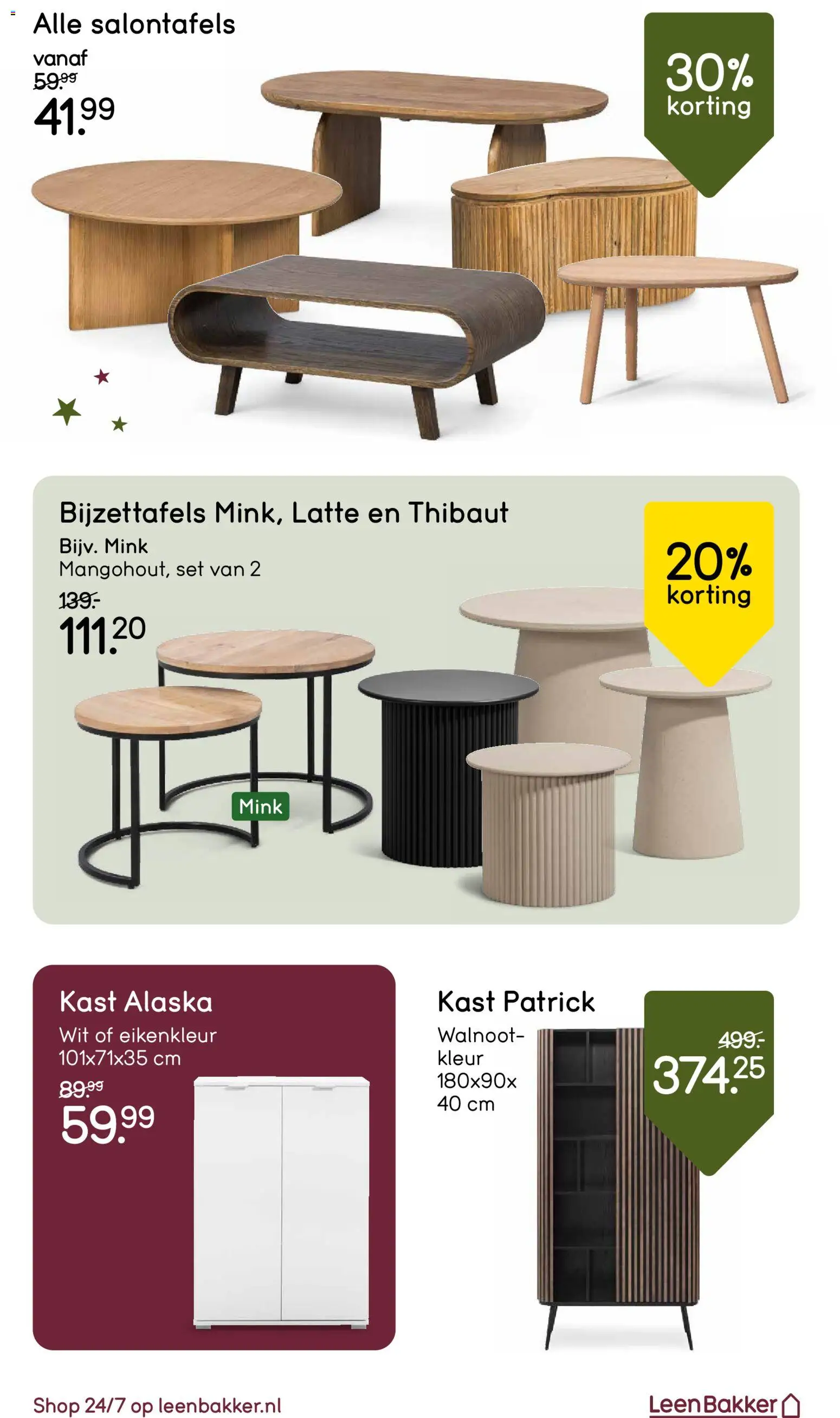 {H1} | Pagina: 16 | Producten: Kast, Bijzettafels