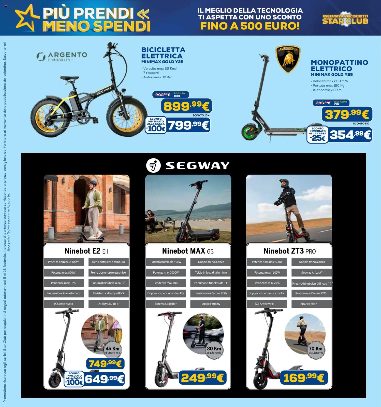 Volantino Euronics del 19.02.2026 | Pagina: 64 | Prodotti: Bicicletta, Monopattino, Disco, Alluminio
