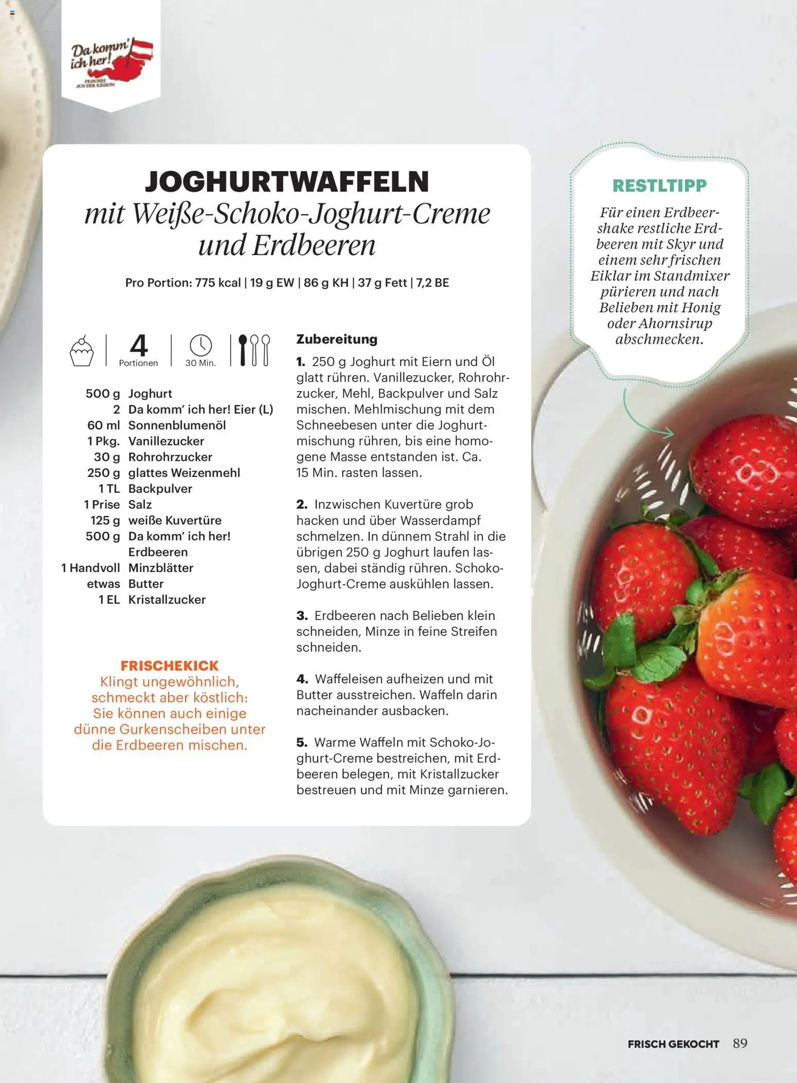 Billa Frisch Gekocht gültig ab 01.05.2026 | Seite: 89 | Produkte: Rum, Joghurt, Eier, Öl