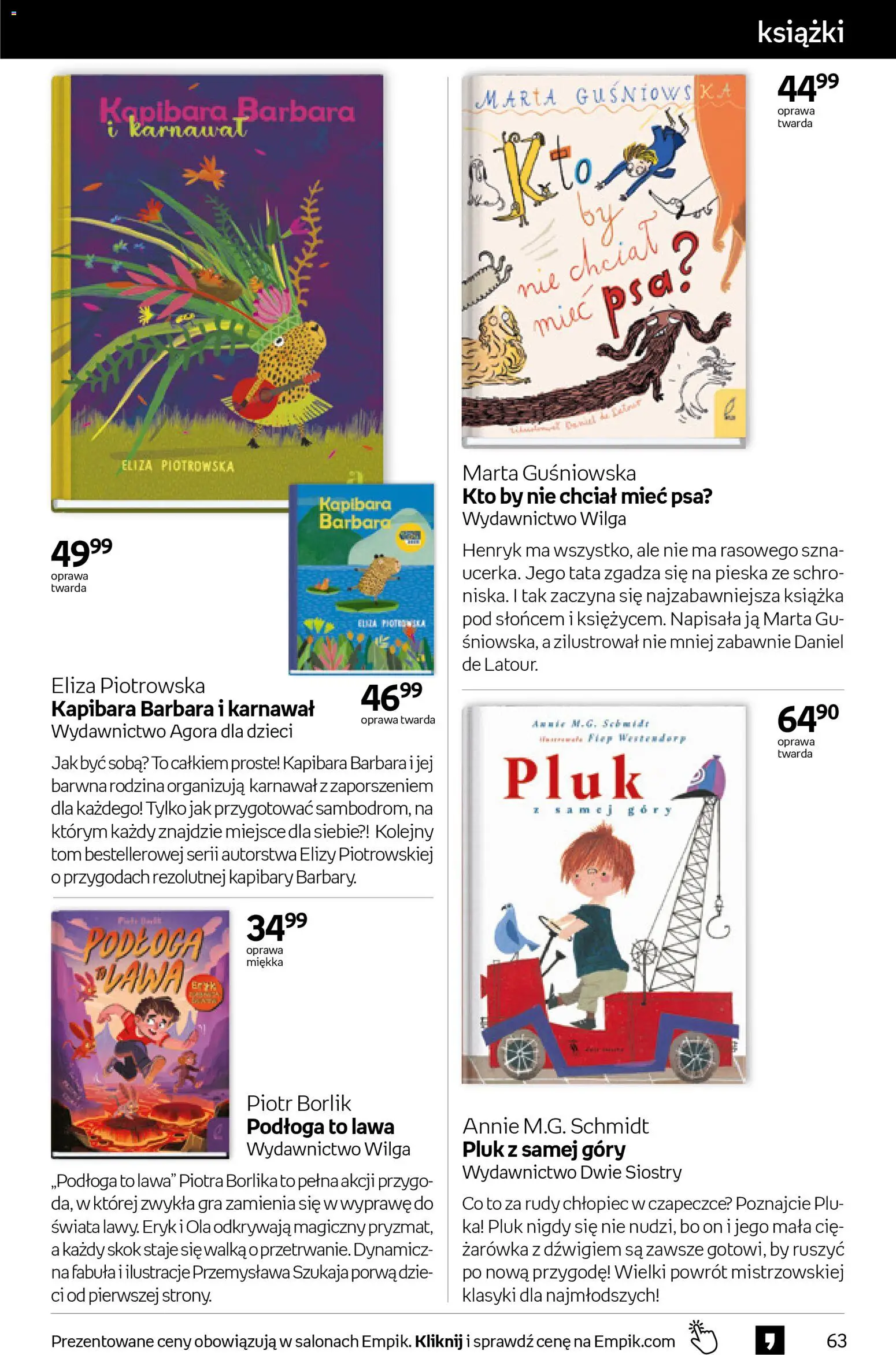 Empik promocje - Tom kultury Książki od 29.10.2025 | Strona: 63 | Produkty: Gra, Książki