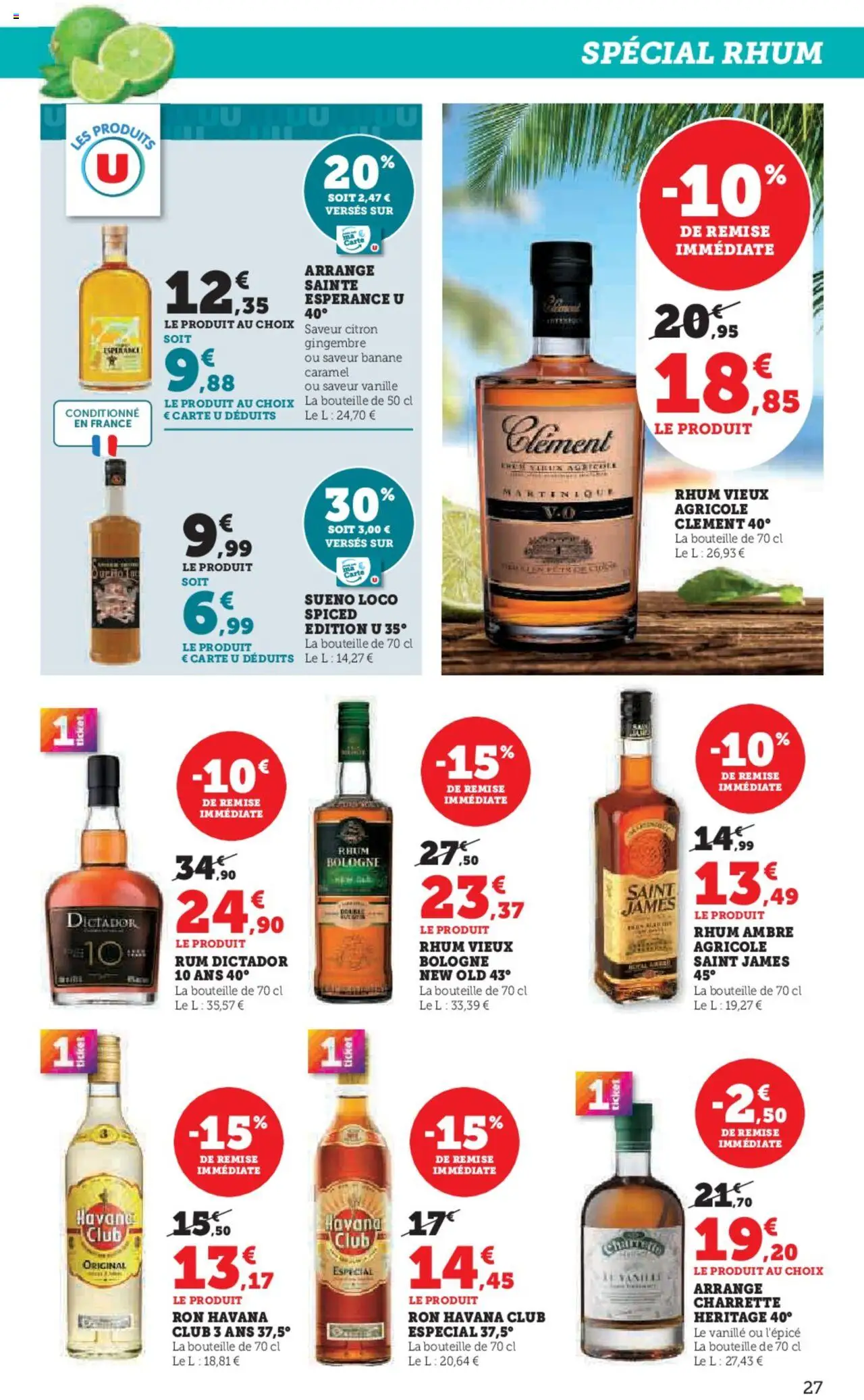  | Page: 27 | Produits: Citron, Rhum, Gingembre, Banane