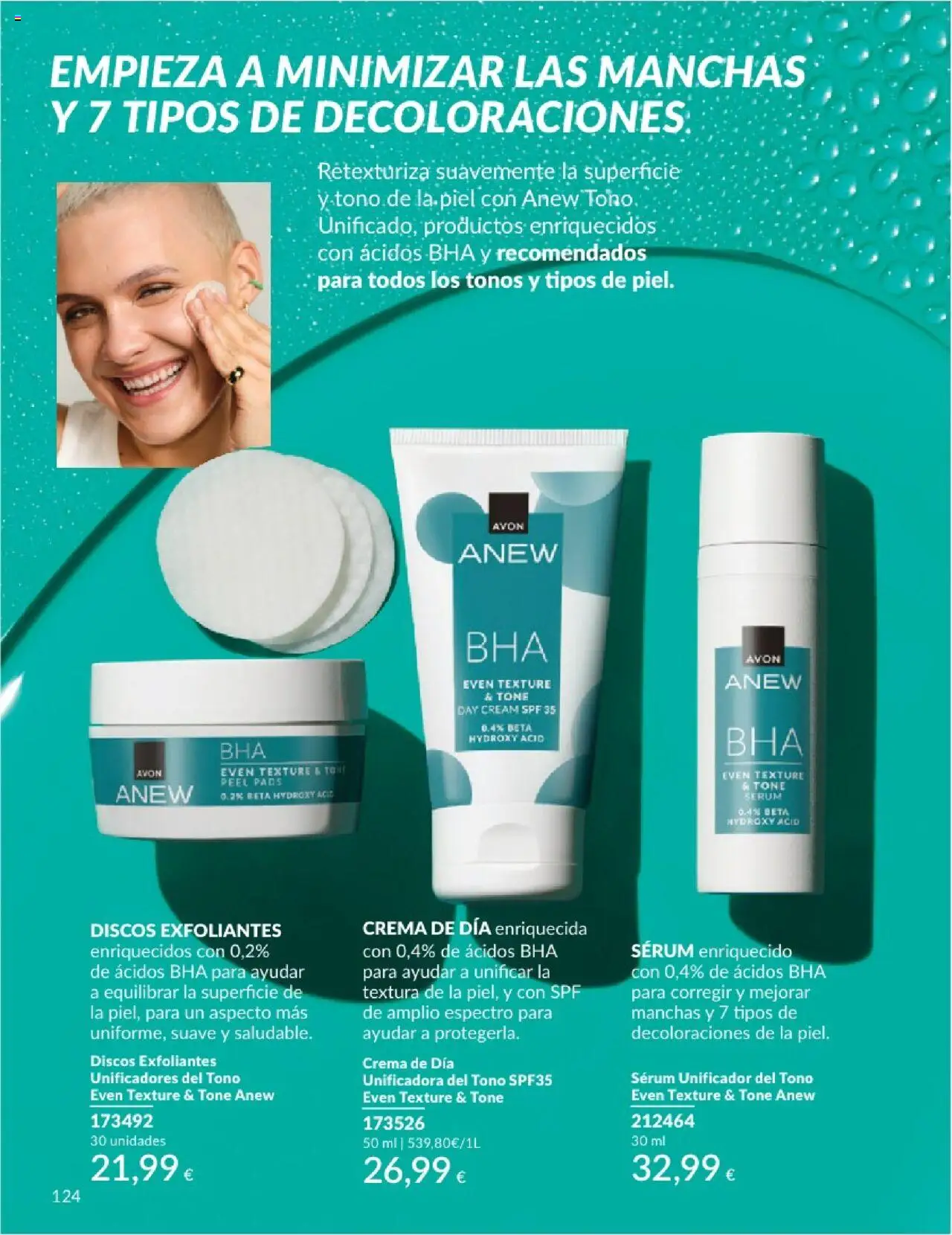 Catálogo AVON campaña 6 │ válido desde el 01.06.2025 | Página: 124 | Productos: Sérum, Crema, Crema de día