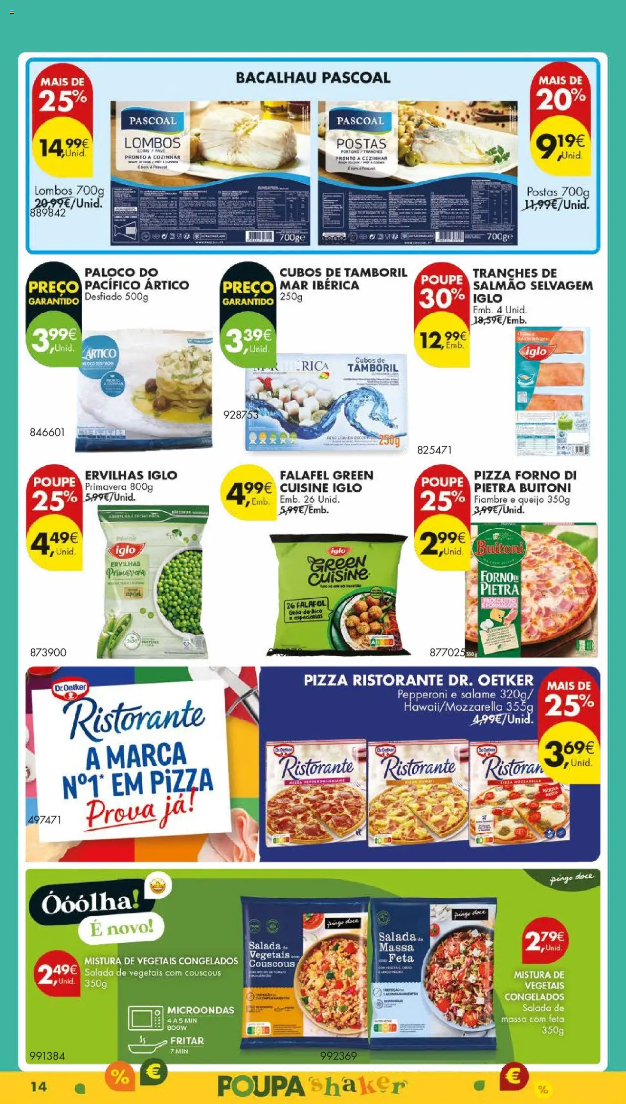 Pingo Doce folheto │ válido de 01.07.2025 | Página: 18 | Produtos: Bacalhau, Microondas, Salada, Proteina