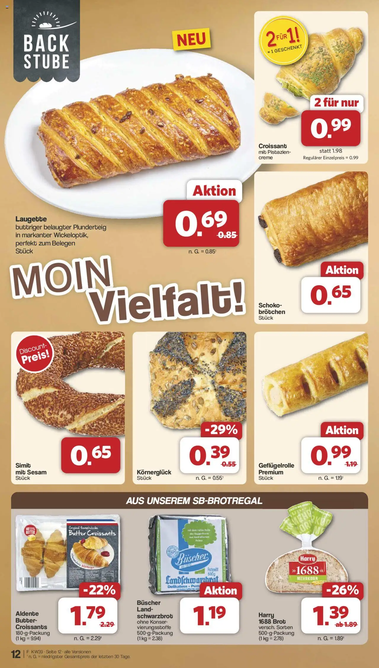 Famila Nordwest Prospekt 	 – gültig ab 22.09.2025 | Seite: 13 | Produkte: Butter, Pistazien, Creme, Brot