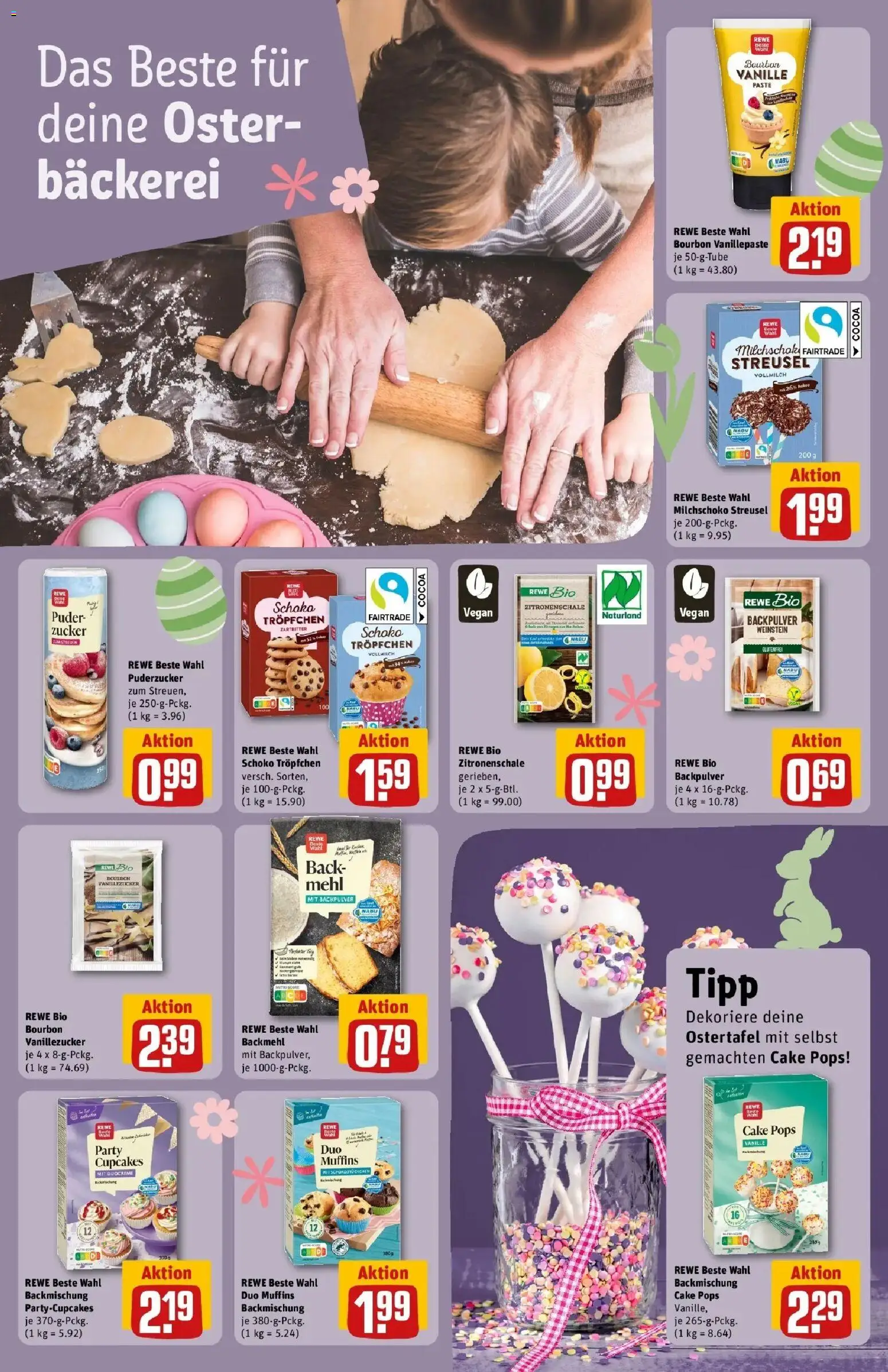 Rewe Prospekt Hamburg 50 (Altona)	 – gültig ab 15.03.2026 | Seite: 18 | Produkte: Mehl, Puder, Zucker, Bourbon