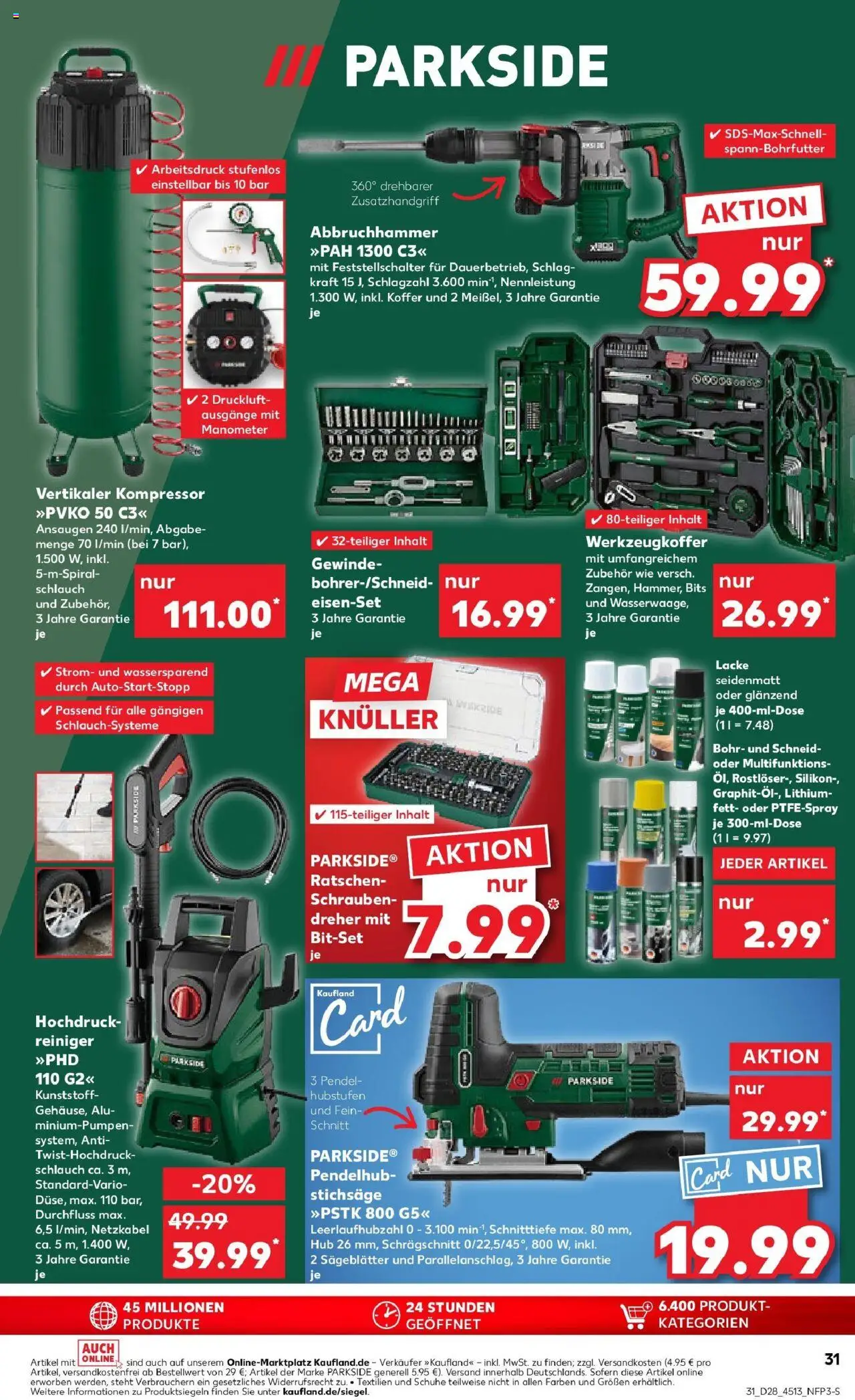 Kaufland prospekt Dossenheim	 - gültig ab dem 13.07.2025 | Seite: 46 | Produkte: Manometer, Box, Hochdruckreiniger, Koffer