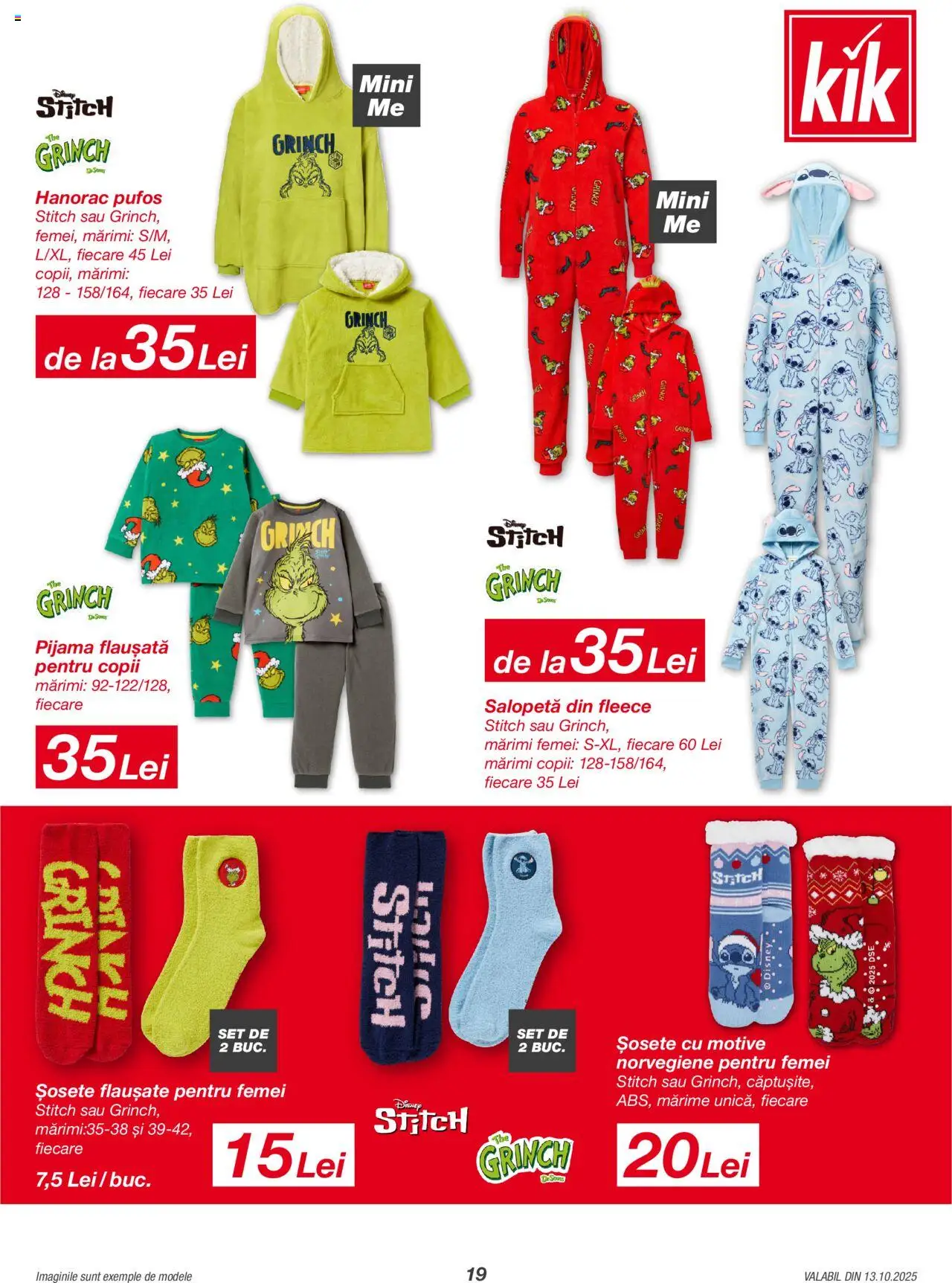 Noul catalog Kik – valabil de la 13.10.2025 | Pagină: 19 | Produse: Salopetă, Șosete, Keşe