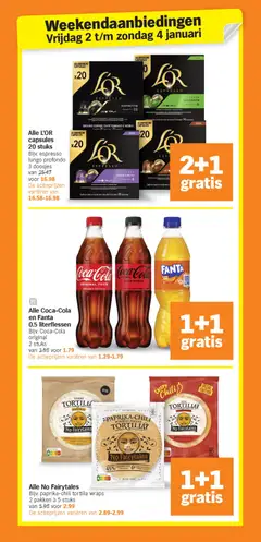 Alle Coca-Cola en Fanta, 0.5 literflessen. Bijv. Coca-Cola original 2 stuks - Voorbeeld van een folder van Albert Heijn, geldig van 27.12.2025 | Pagina: 34