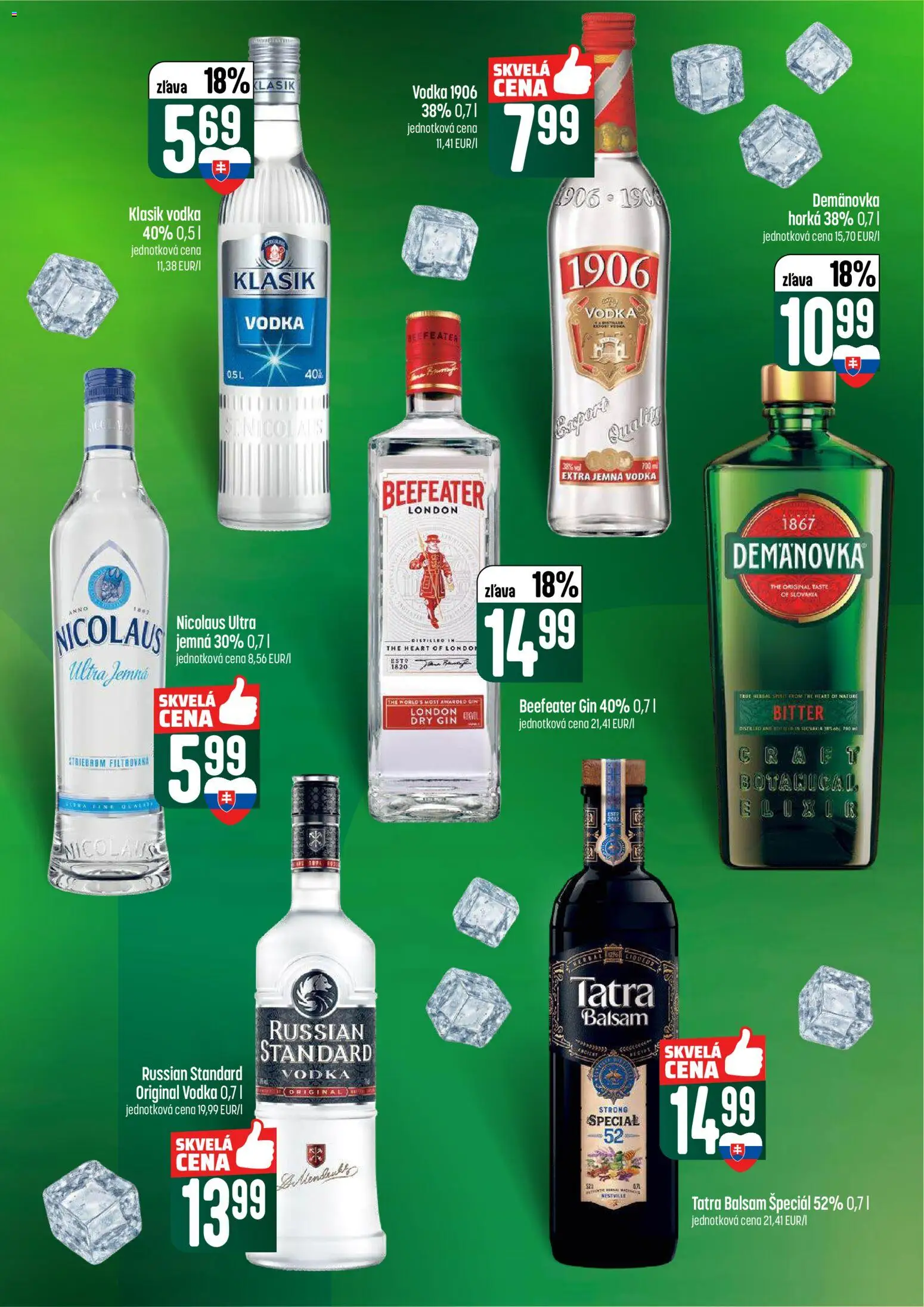 Nové COOP Jednota akcie – leták je platný od 12.02.2026 | Strana: 53 | Produkty: Beefeater, Gin, Vodka