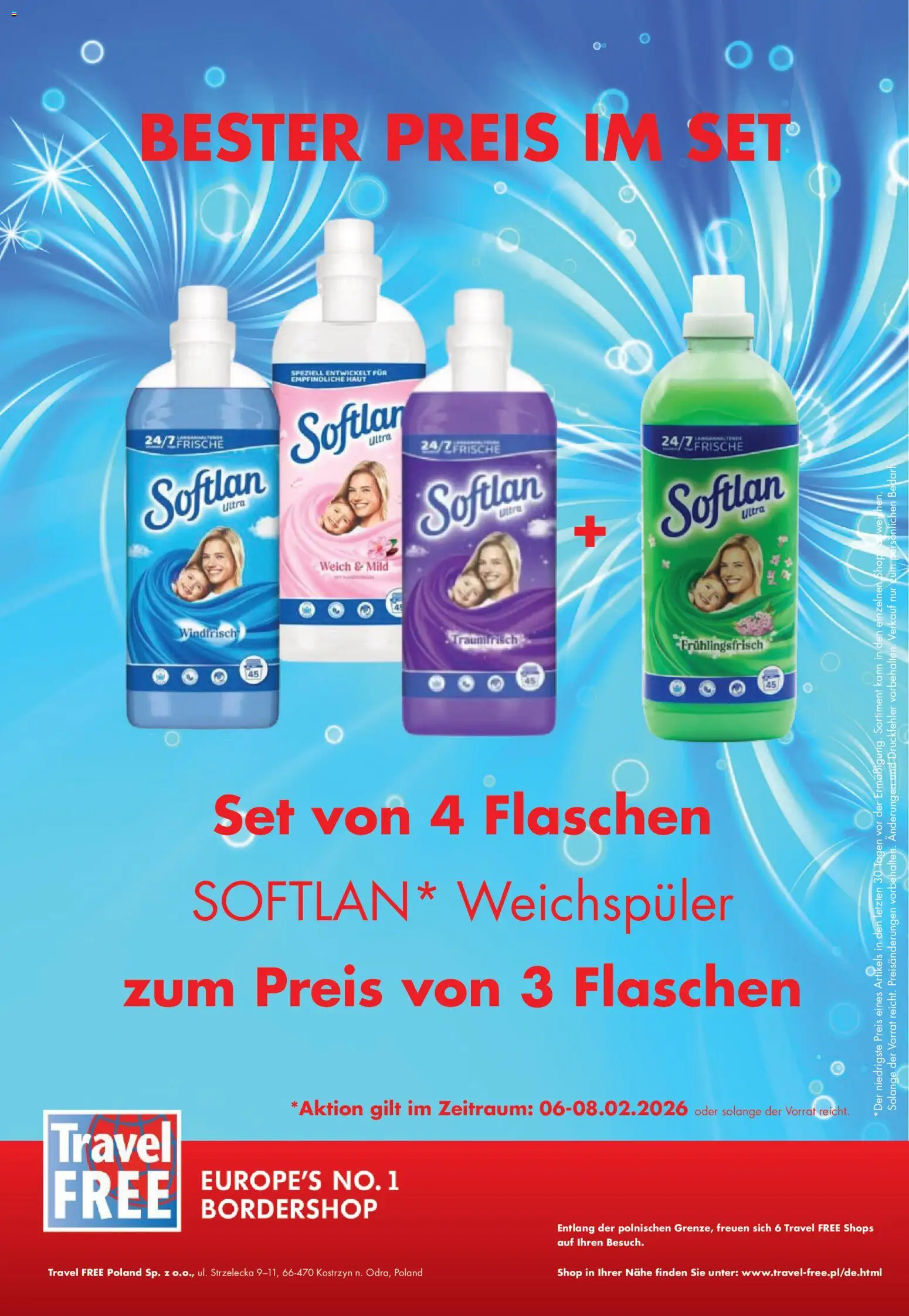 Travel Free Angebote – gültig ab 01.02.2026 | Seite: 13 | Produkte: Weichspüler