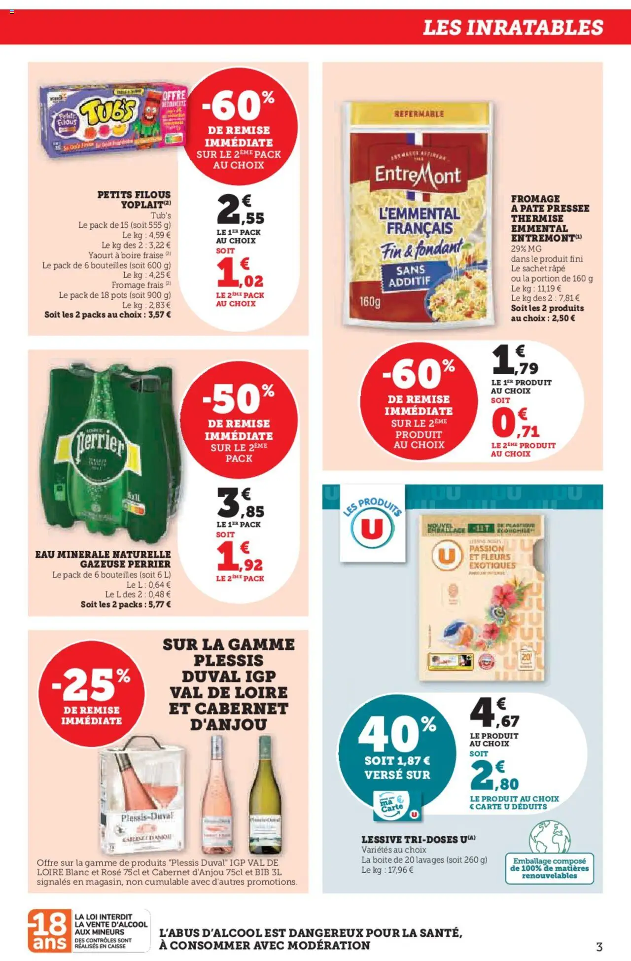  | Page: 3 | Produits: Détergent, Lessive, Yaourt, Fromage frais