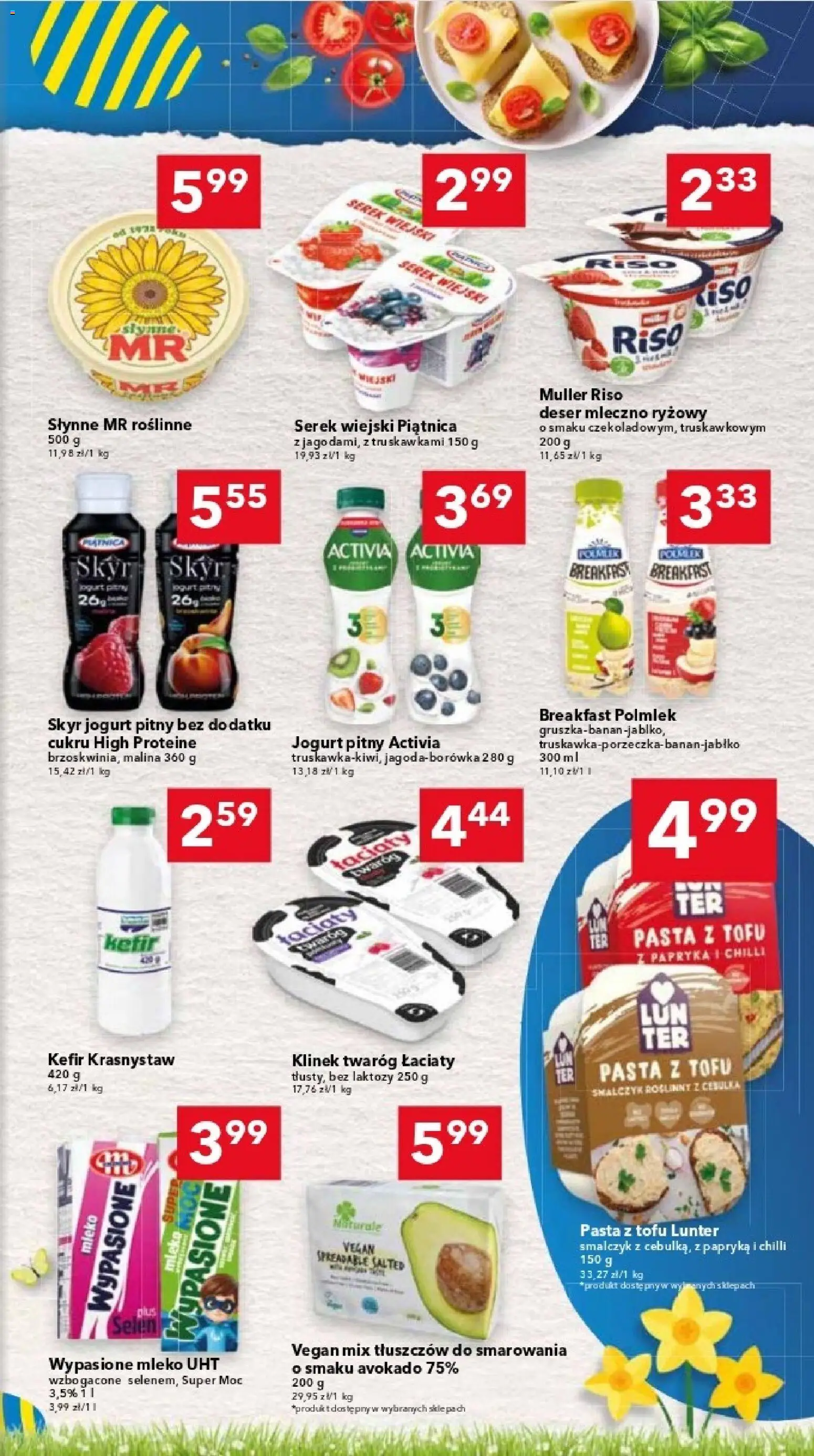 Lewiatan gazetka - Warszawa od 12.03.2026 | Strona: 7 | Produkty: Serek, Serek wiejski, Tofu, Jogurt