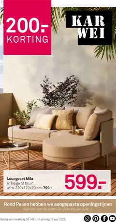 KARWEI folder - Voorbeeld van een folder van KARWEI, geldig van 30.03.2026
