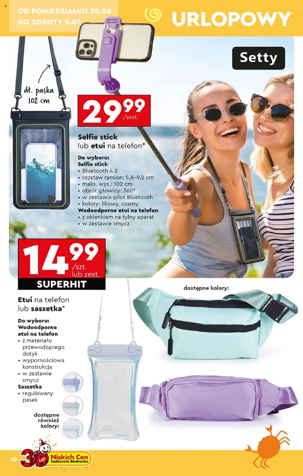 Biedronka gazetka - Okazje tygodnia od 30.06.2025 | Strona: 12 | Produkty: Telefon, Pasek