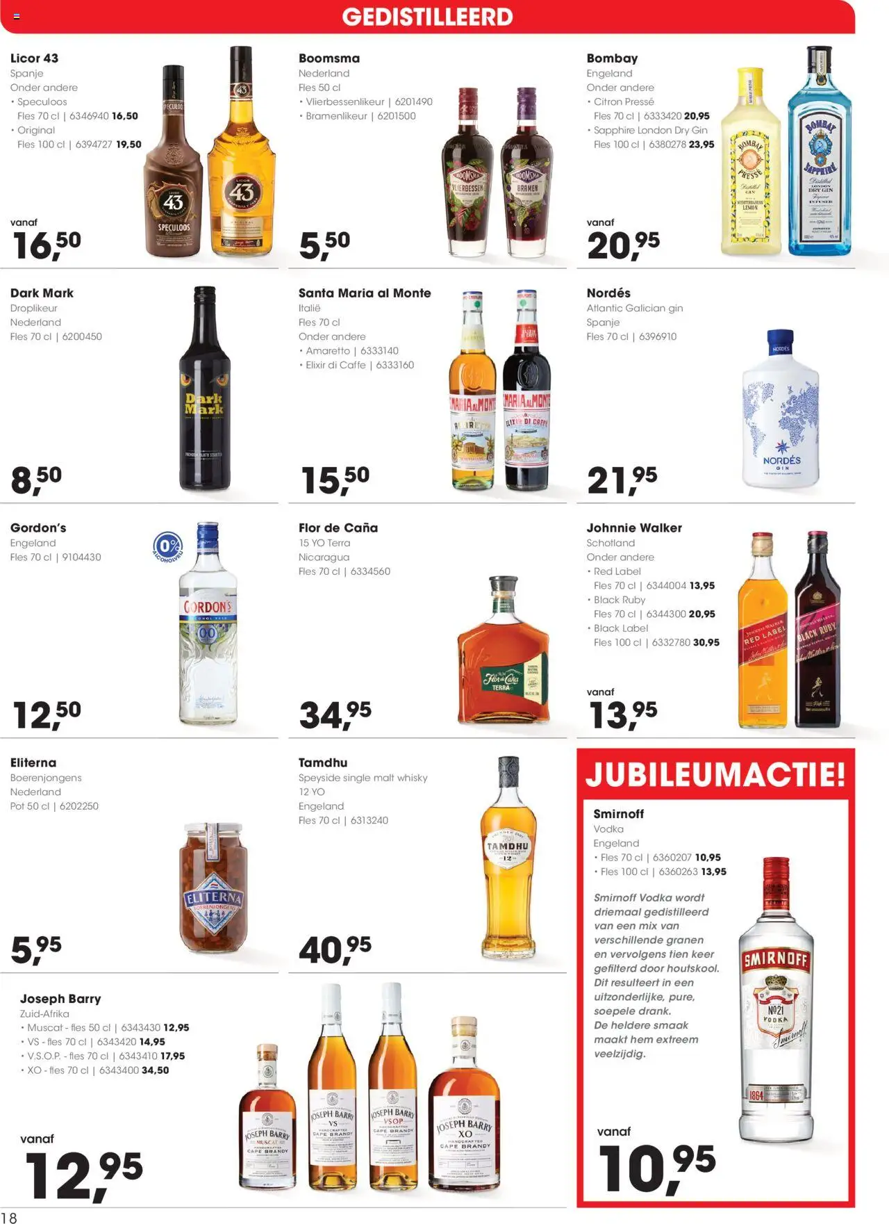{H1} | Pagina: 18 | Producten: Pot, Gin, Granen, Fles