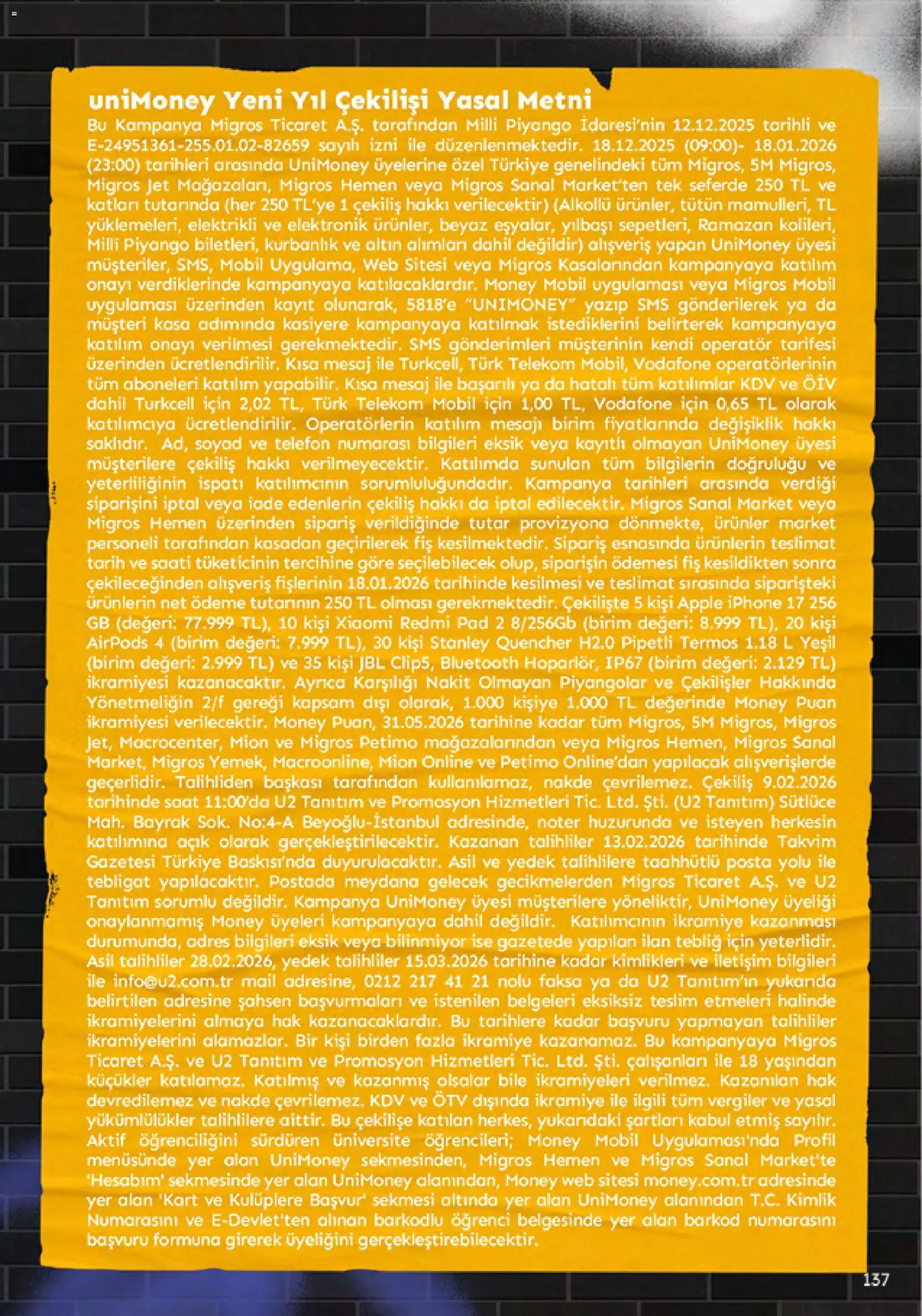 Migros Katalog - 5M Migroskop Dijital - 05.12.2025 tarihinden itibaren geçerlidir | Sayfa: 137 | Ürünler: Iphone, Termos, Telefon, Saat