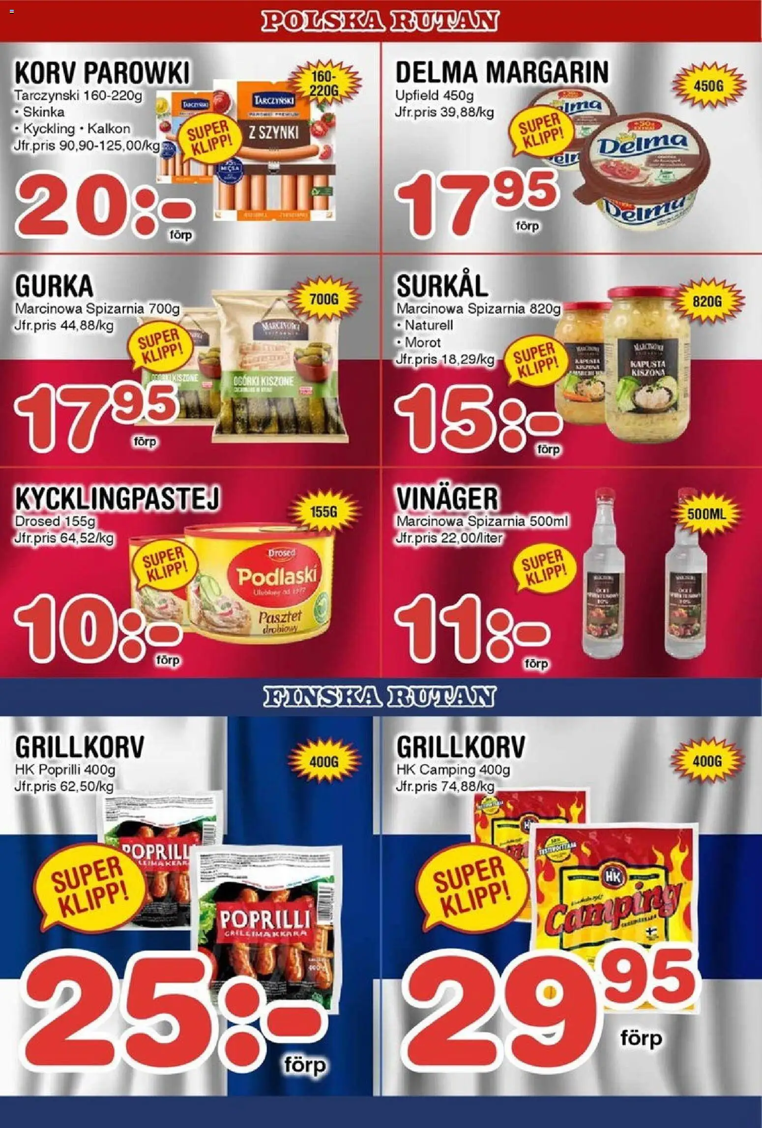 Nya Pulsen reklamblad aktuell från 10.11.2025 | Sida: 16 | Produkter: Grillkorv, Skinka, Morot, Gurka
