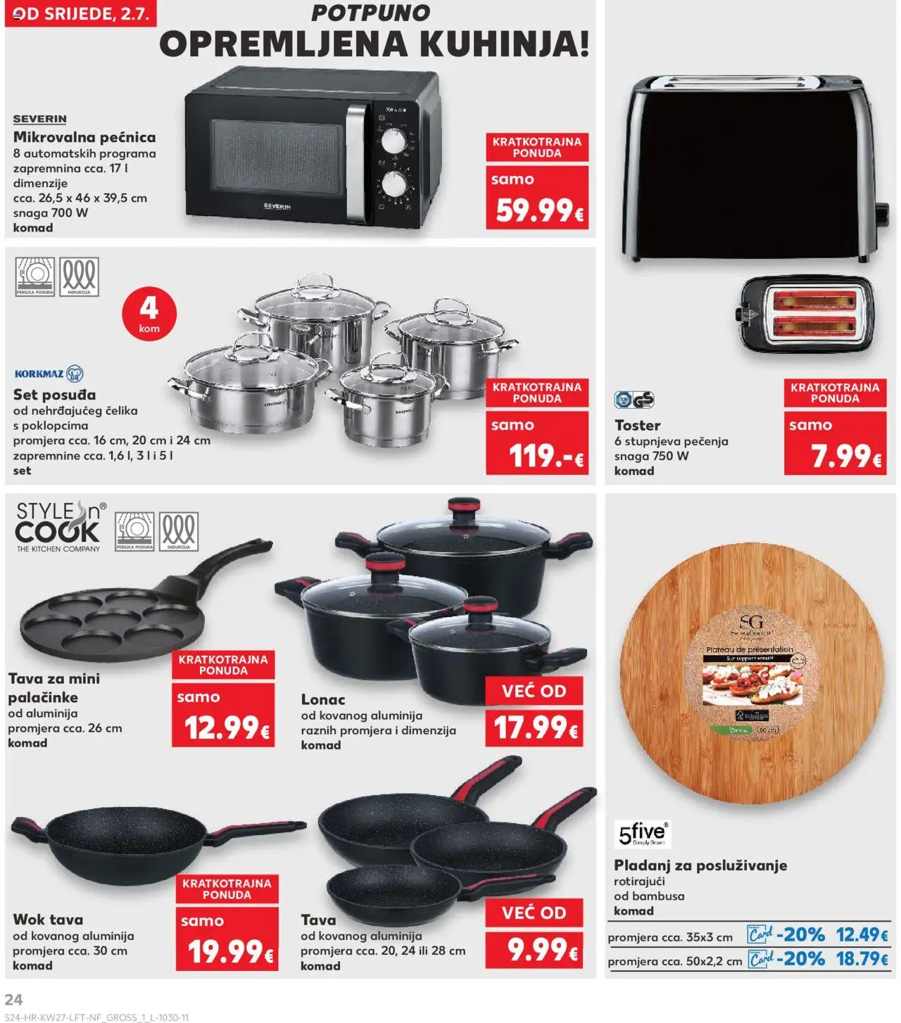 Kaufland katalog | vrijedi od 02.07.2025 | Stranica: 24 | Proizvodi: Toster, Pan, Kuhinja, Mikrovalna pećnica
