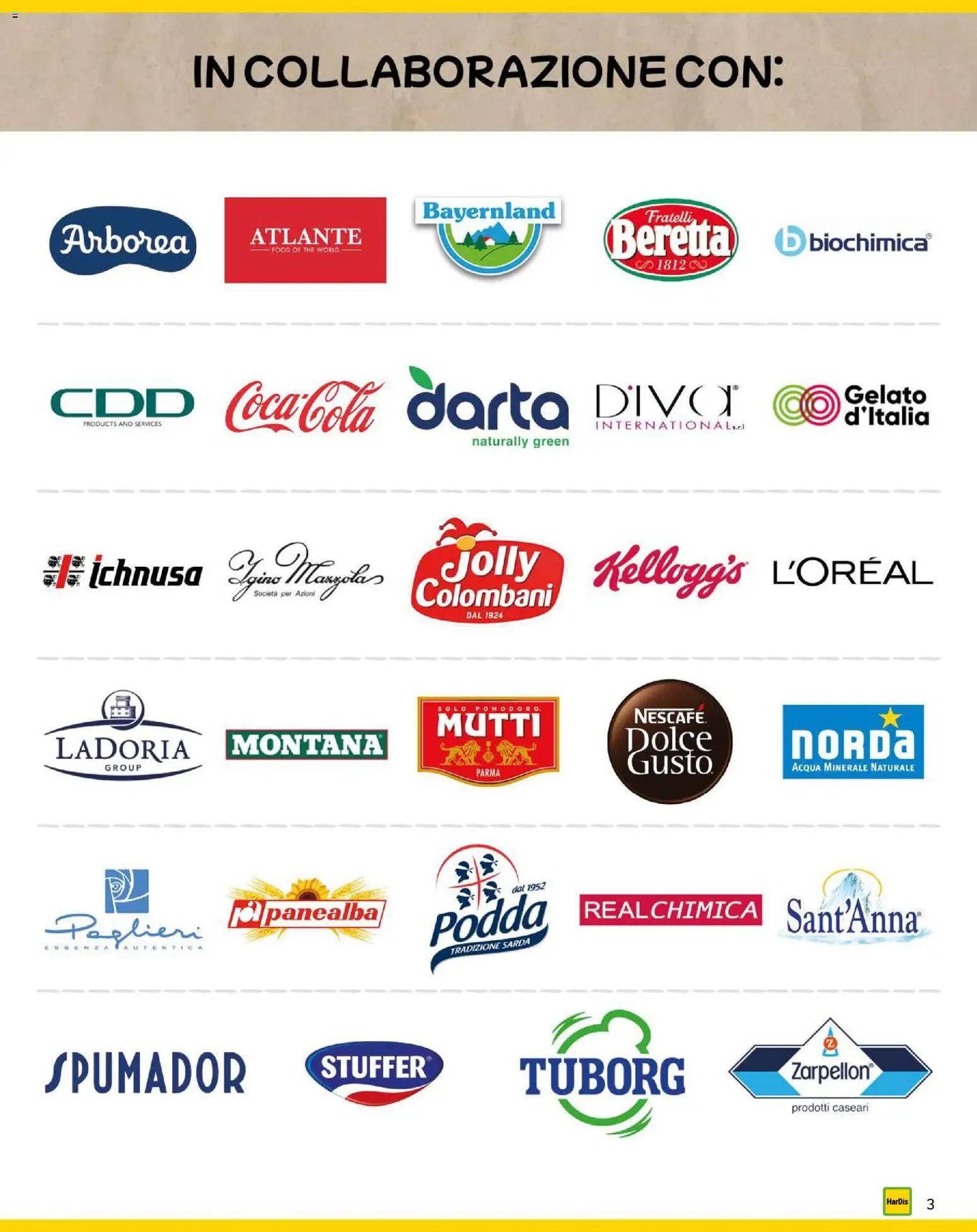 Volantino HarDis del 11.12.2025 | Pagina: 3 | Prodotti: Gelato, Acqua, Mutti, Acqua minerale