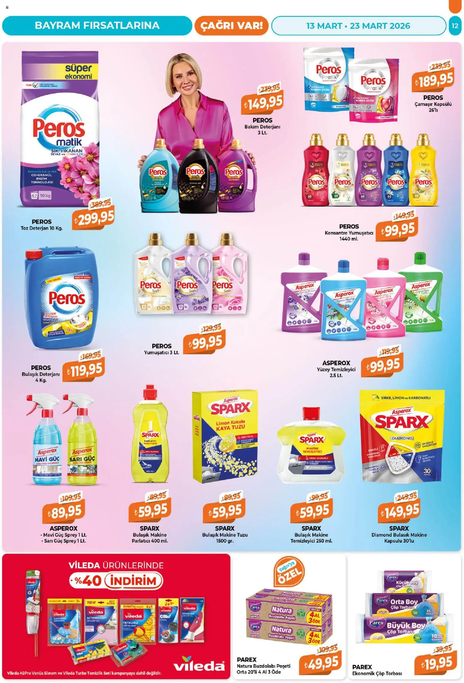 Çağrı Market Katalog - 13.03.2026 tarihinden itibaren geçerlidir | Sayfa: 12 | Ürünler: Yüzey temizleyici, Limon, Buzdolabı, Kurutucu