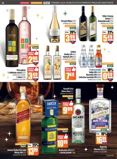 COOP Jednota leták platný od 11.12.2025 | Strana: 26 | Produkty: Borovička, Slivovica, Rum, Bacardi