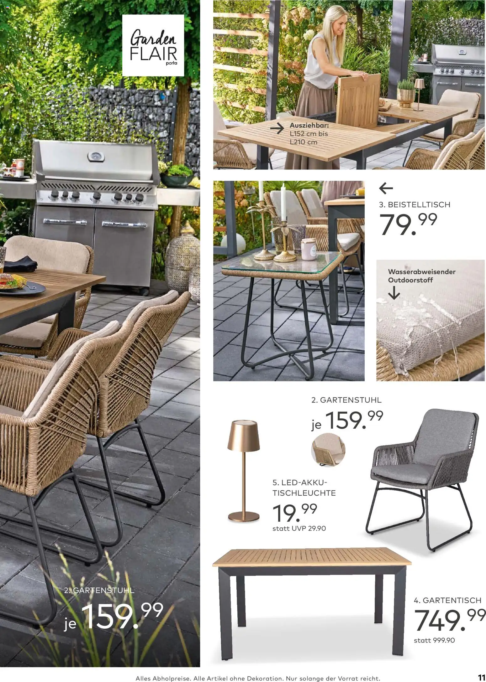 Porta! Gartenmöbel Katalog – gültig ab 01.03.2026 | Seite: 11 | Produkte: Beistelltisch