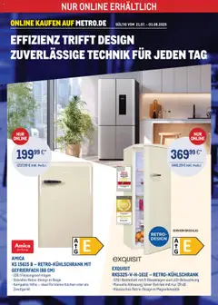 Metro Online: Technik Angebote gültig ab dem 21.07.2025