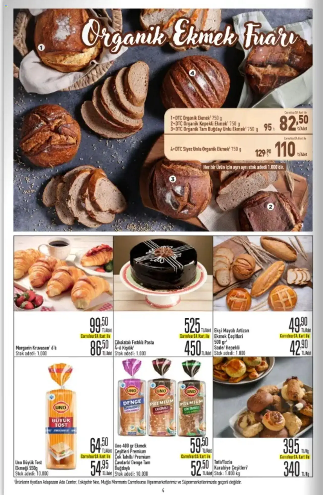 CarrefourSA Katalog - 26.09.2025 tarihinden itibaren geçerlidir | Sayfa: 4 | Ürünler: Ekmek, Kurabiye