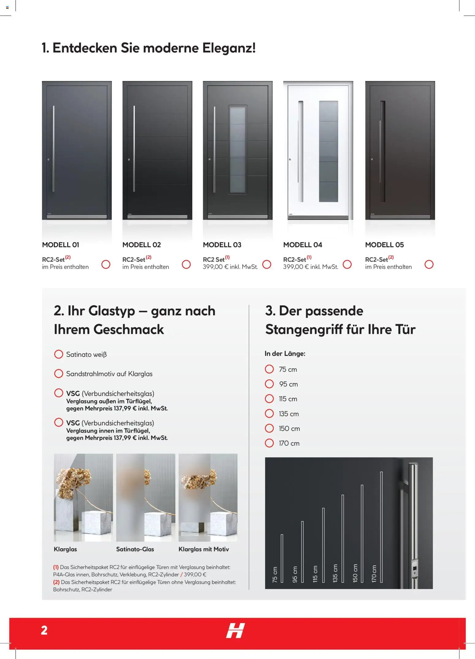 Hellweg Prinar Außentüren Katalog – gültig ab 05.12.2025 | Seite: 2 | Produkte: Tür