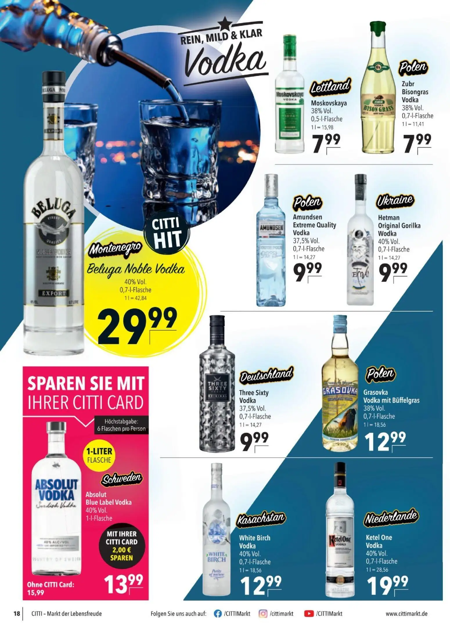 CITTI tilbudsavis – gyldig fra 25.02.2026 | Side: 18 | Produkter: Vodka