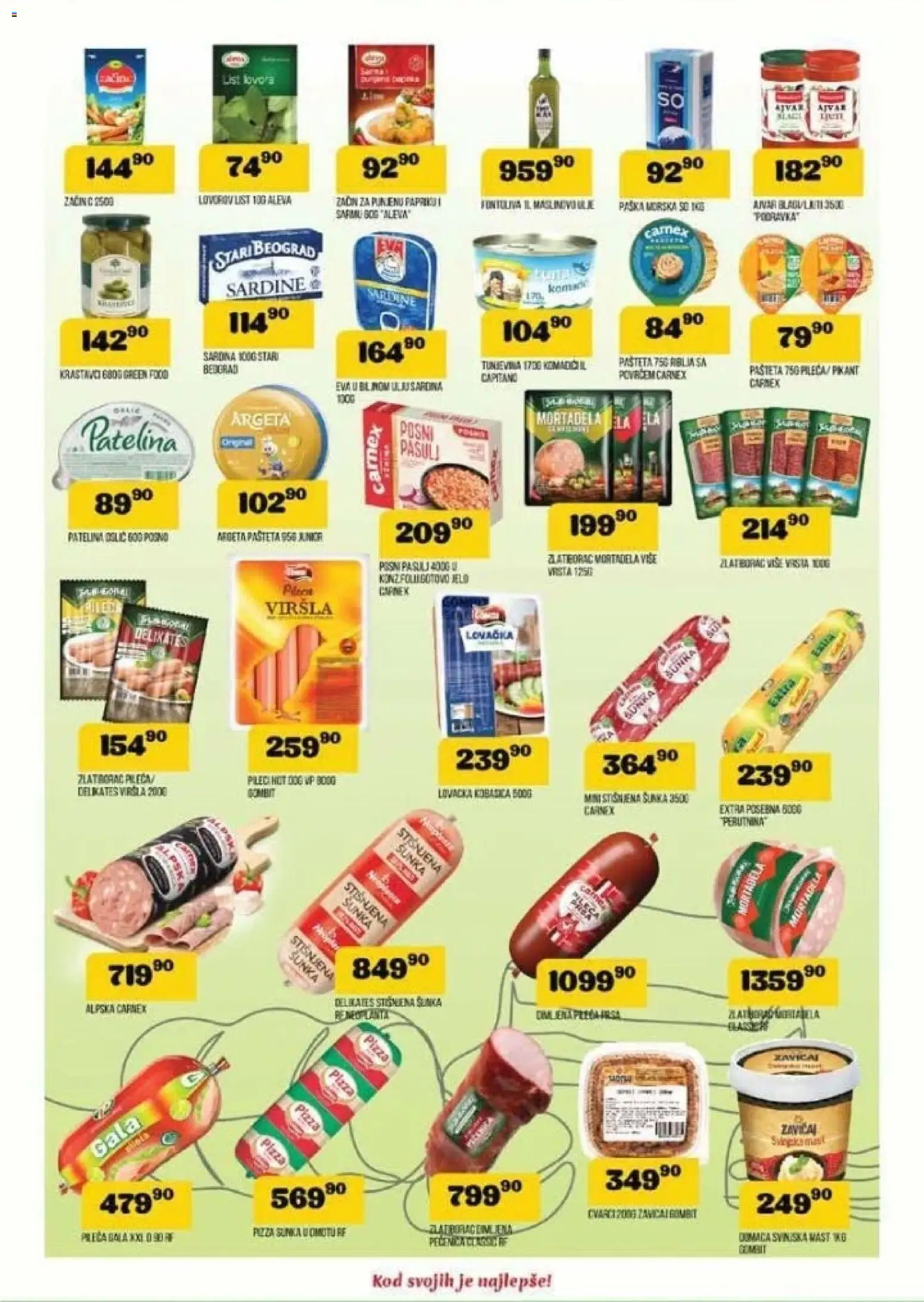 VP Dima katalog - važi od 04.12.2025 | Strana: 4 | Proizvode: Čvarci, Mortadela, Šunka, Pašteta