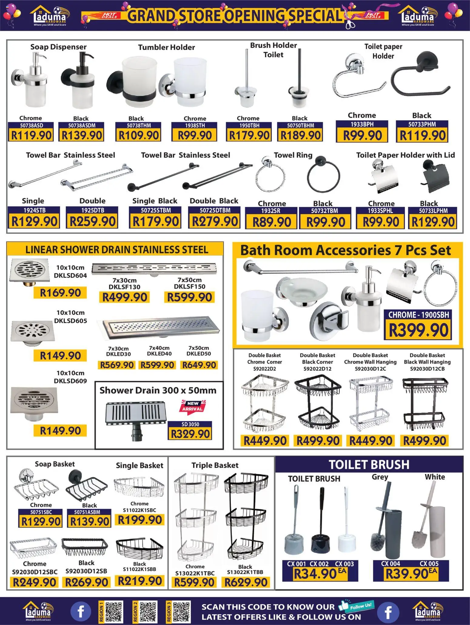 New Laduma Hardware catalogue – valid from 26.03.2026 | Page: 14 | Products: Toilet, Shower, Paper, Toilet paper