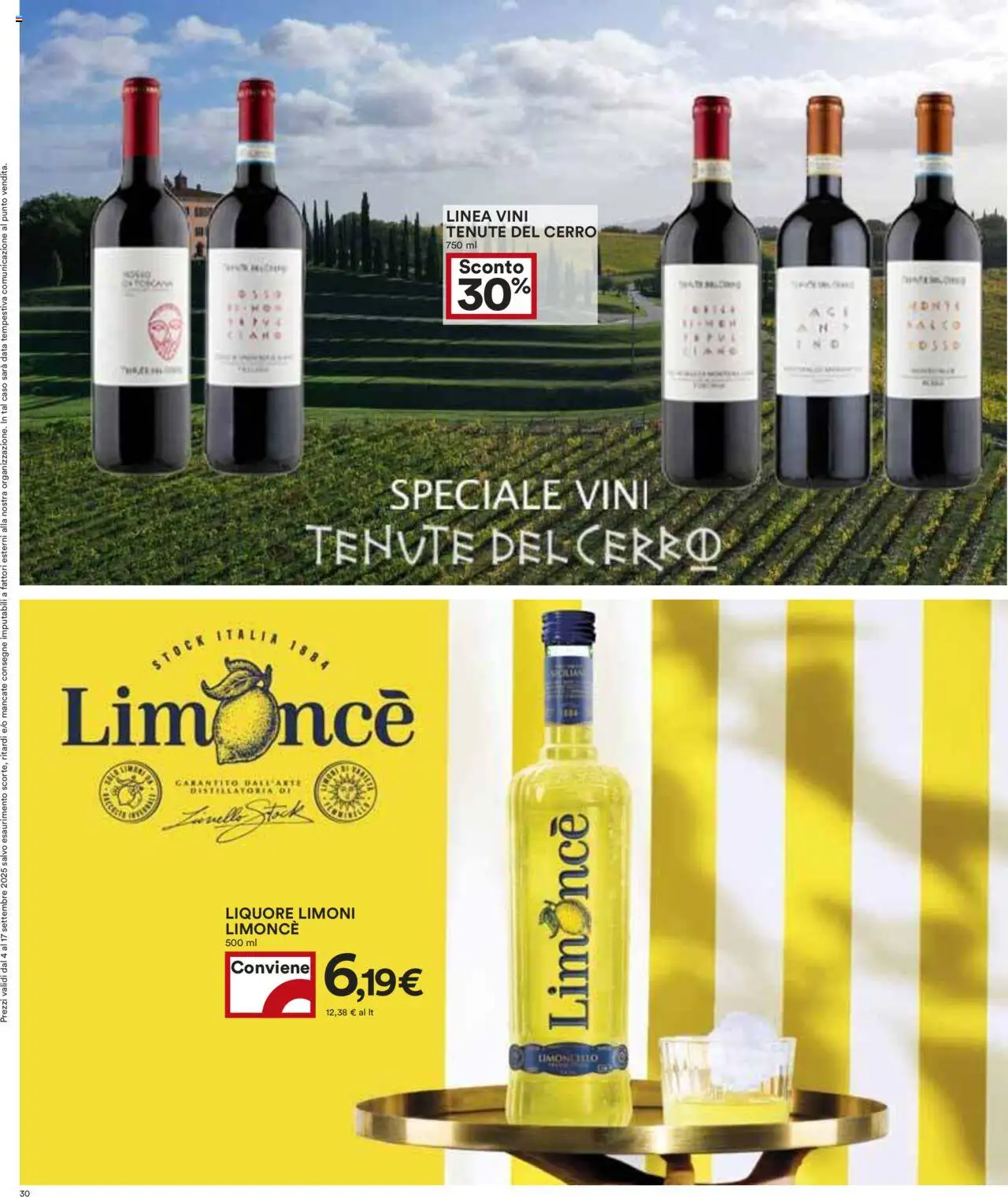Volantino COOP del 04.09.2025 | Pagina: 30 | Prodotti: Data, Liquore