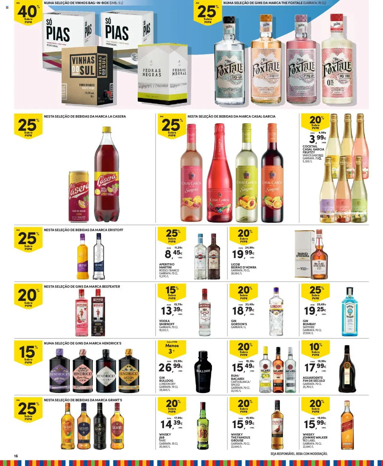 Continente folheto Madeira │ válido de 19.08.2025 | Página: 16 | Produtos: Whisky, Licor, Gin, Vodka