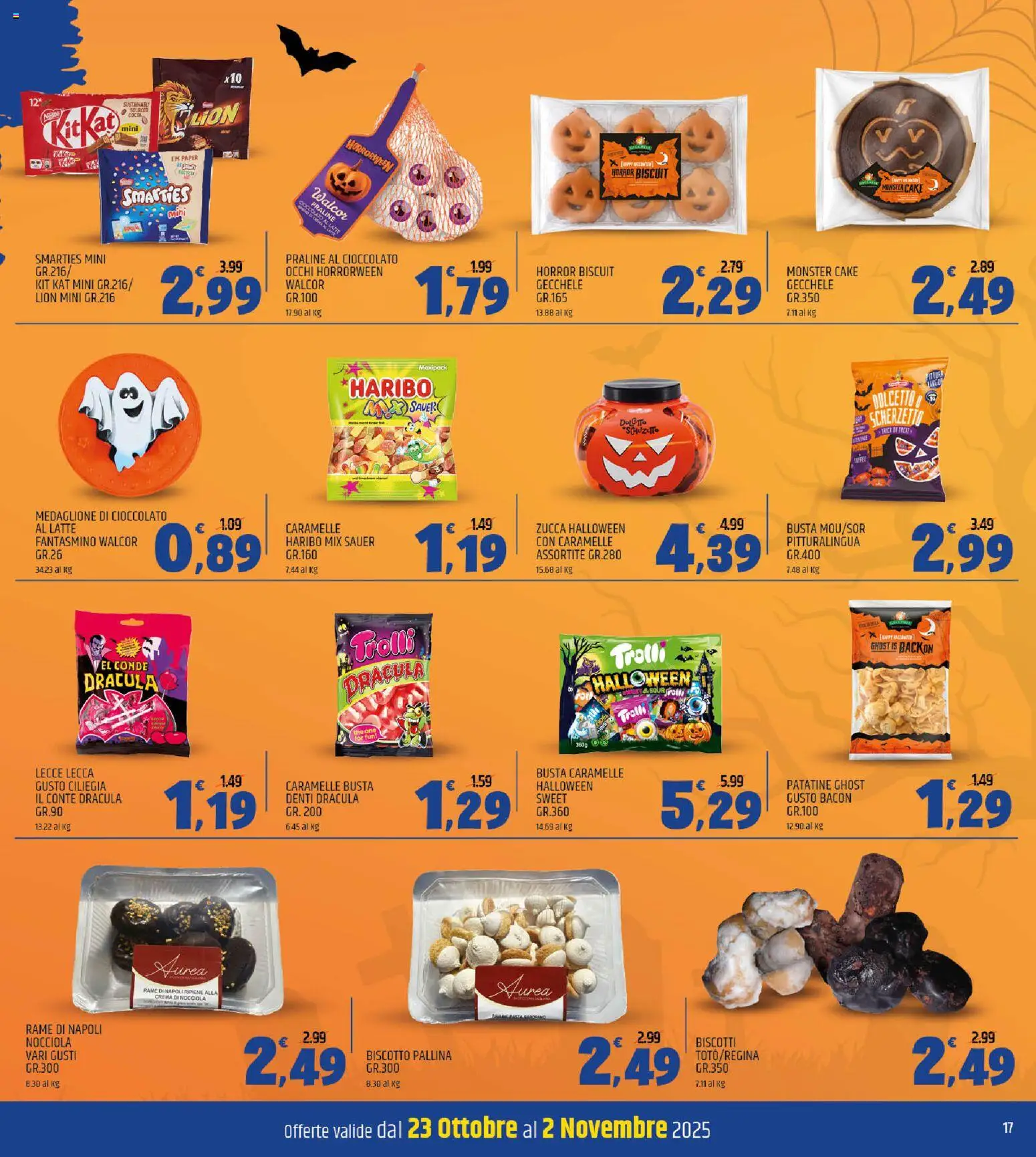 Volantino ARD Discount del 23.10.2025 | Pagina: 17 | Prodotti: Crema, Cioccolato, Caramelle, The