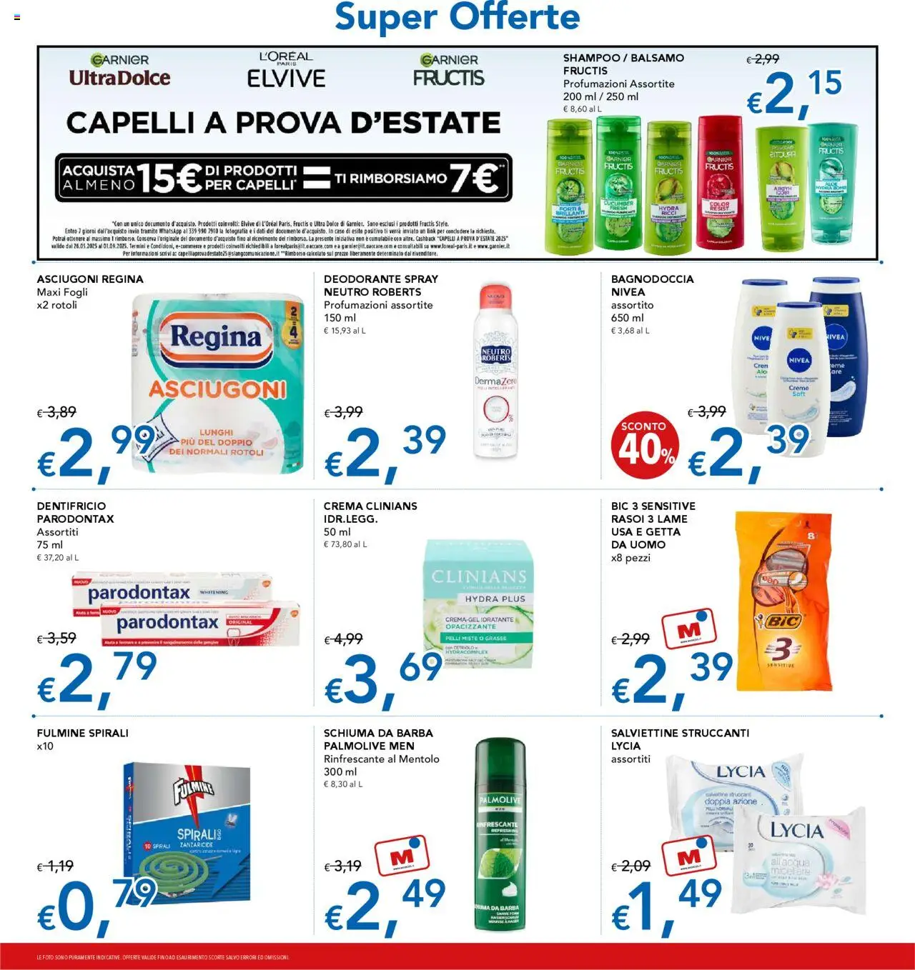 Volantino Migross del 13.08.2025 | Pagina: 14 | Prodotti: Shampoo, Balsamo, Crema, Schiuma da barba