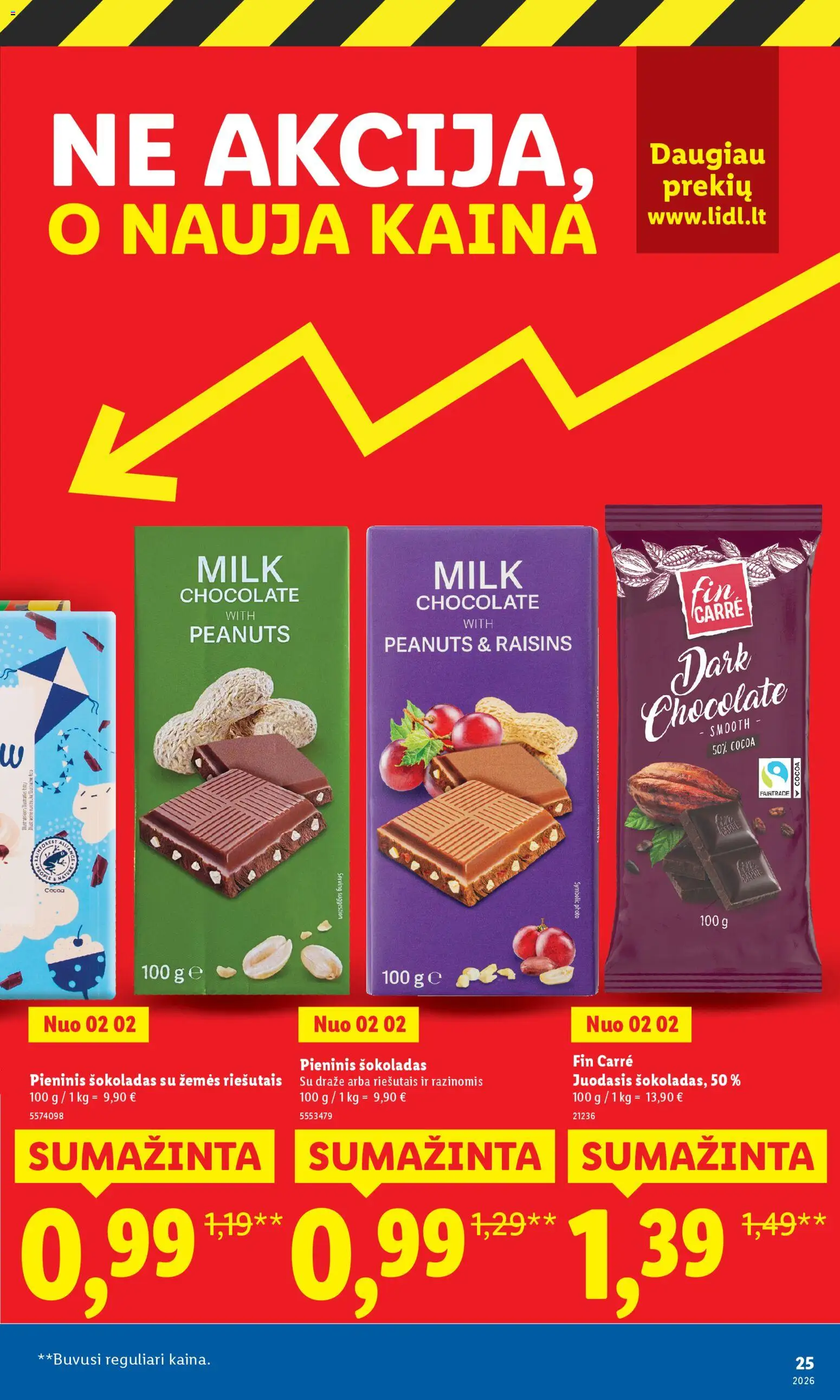 LIDL akcijos nuo 02.03.2026 | Puslapis: 25 | Prekių: Šokoladas