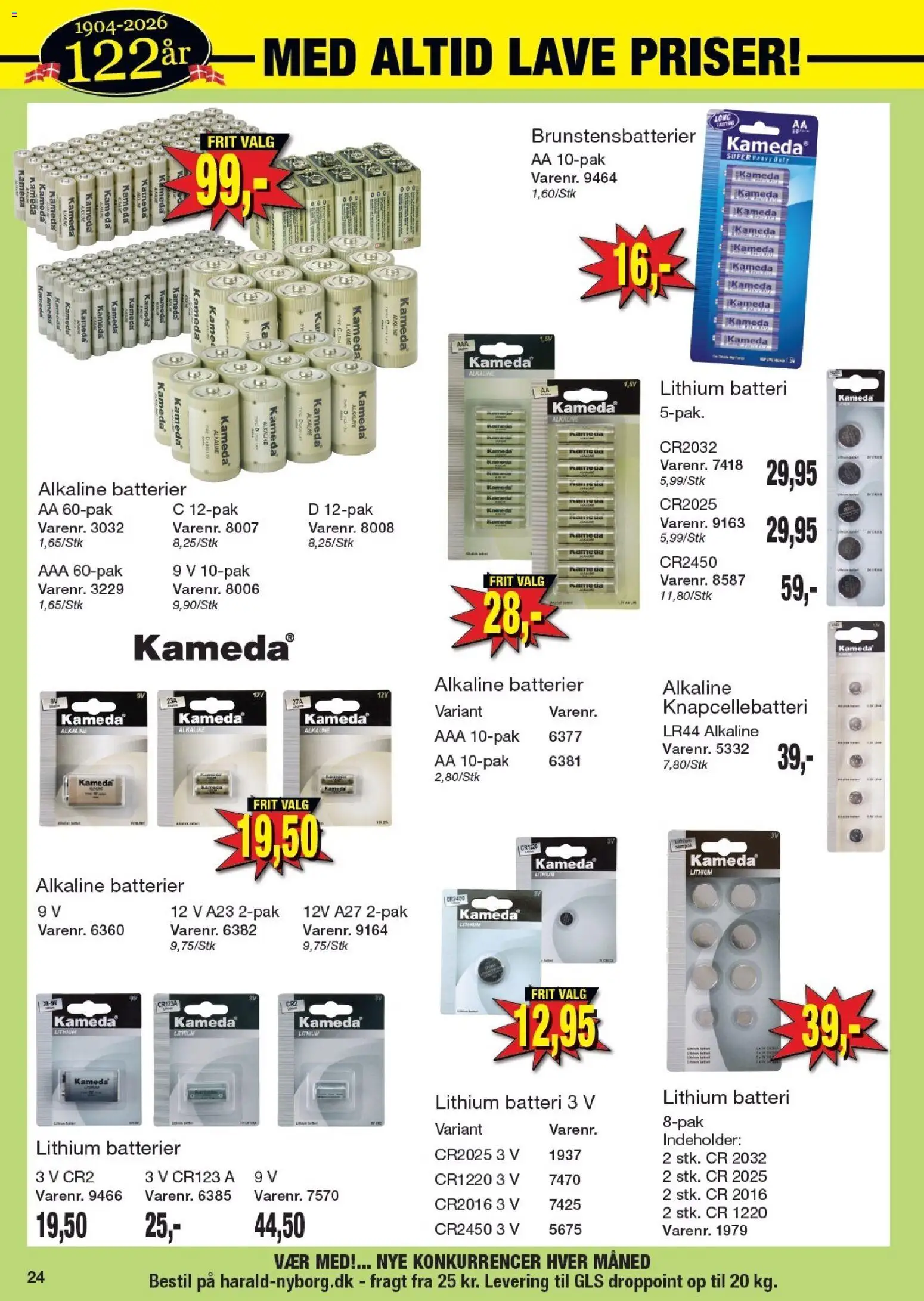 Harald Nyborg tilbudsavis – gyldig fra 26.02.2026 | Side: 26 | Produkter: Batterier, Batteri