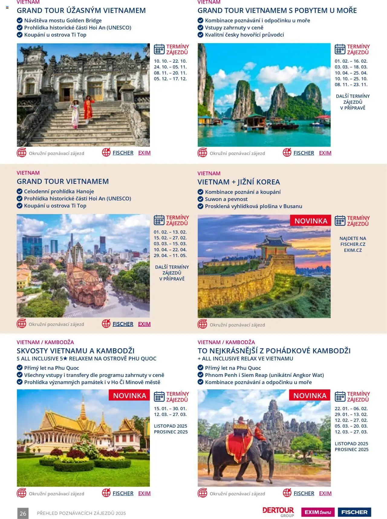 EXIM tours katalog - Poznávací zájezdy od 01.01.2025 | Strana: 26