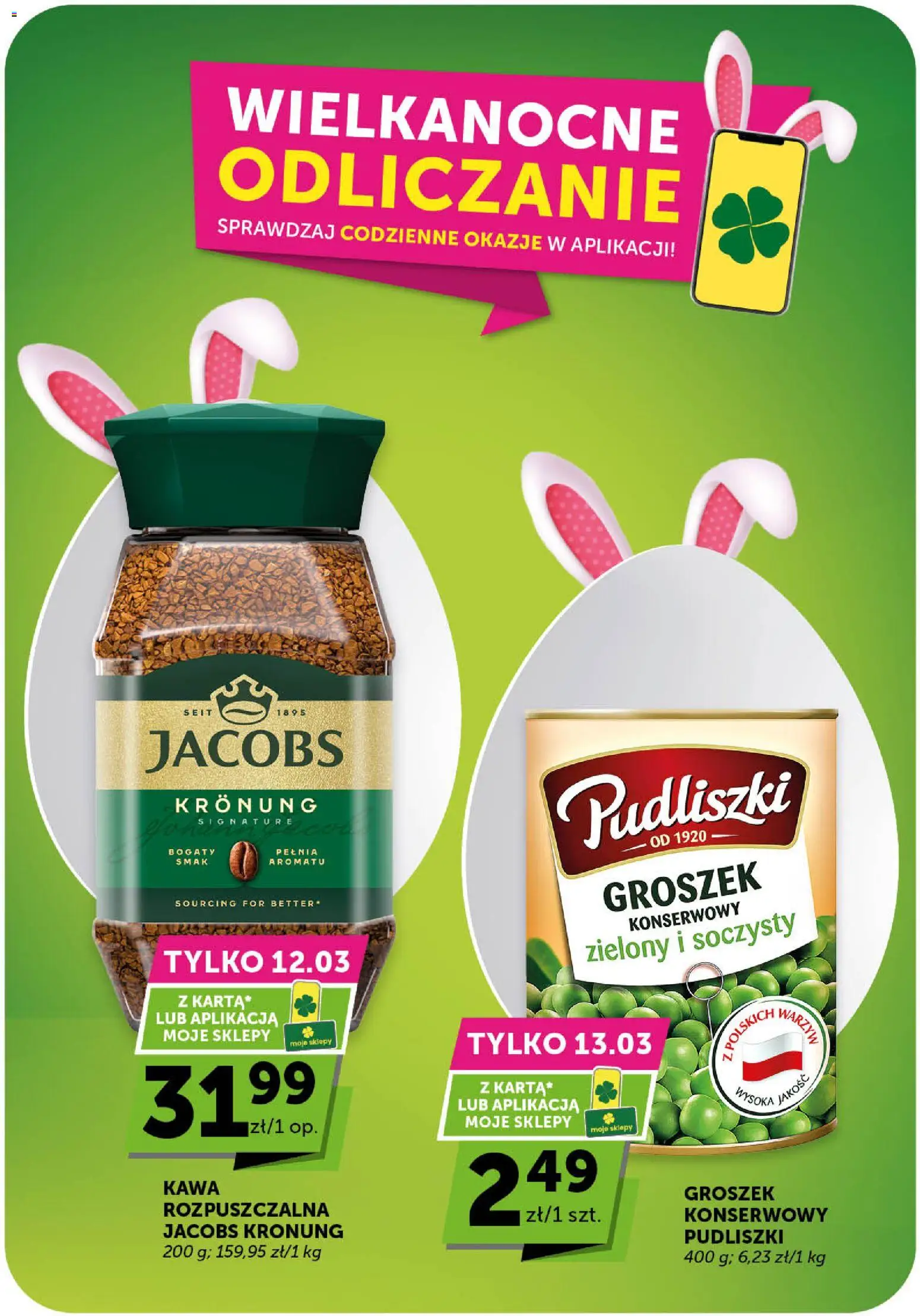 Groszek gazetka - Market od 12.03.2026 | Strona: 6 | Produkty: Groszek, Kawa rozpuszczalna, Kawa