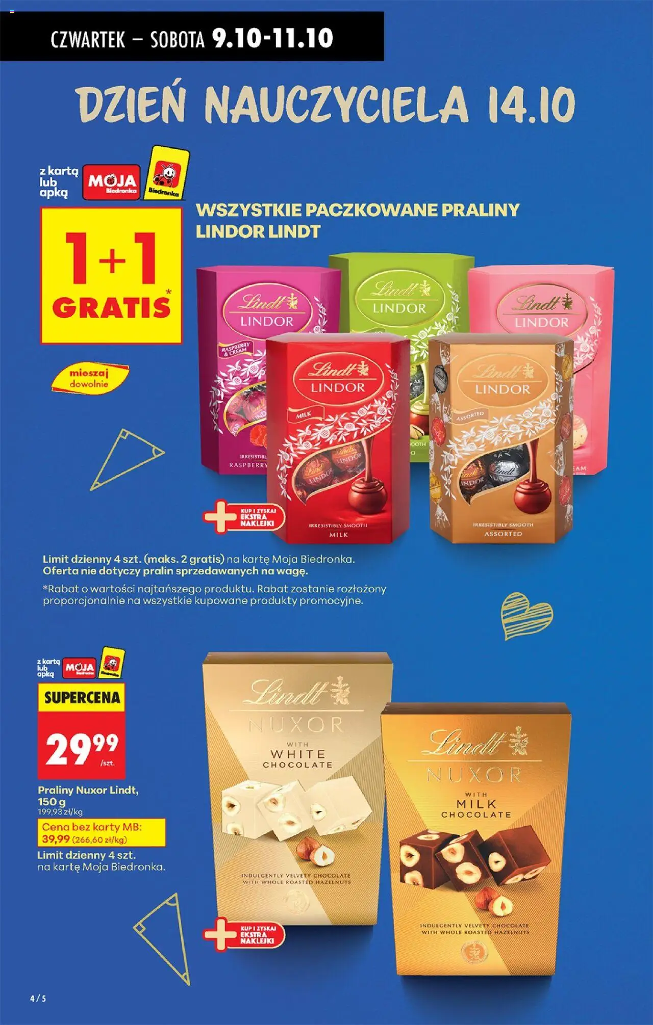 Biedronka gazetka - Oferta w tym tygodniu od 09.10.2025 | Strona: 8 | Produkty: Karta, Praliny, Naklejki