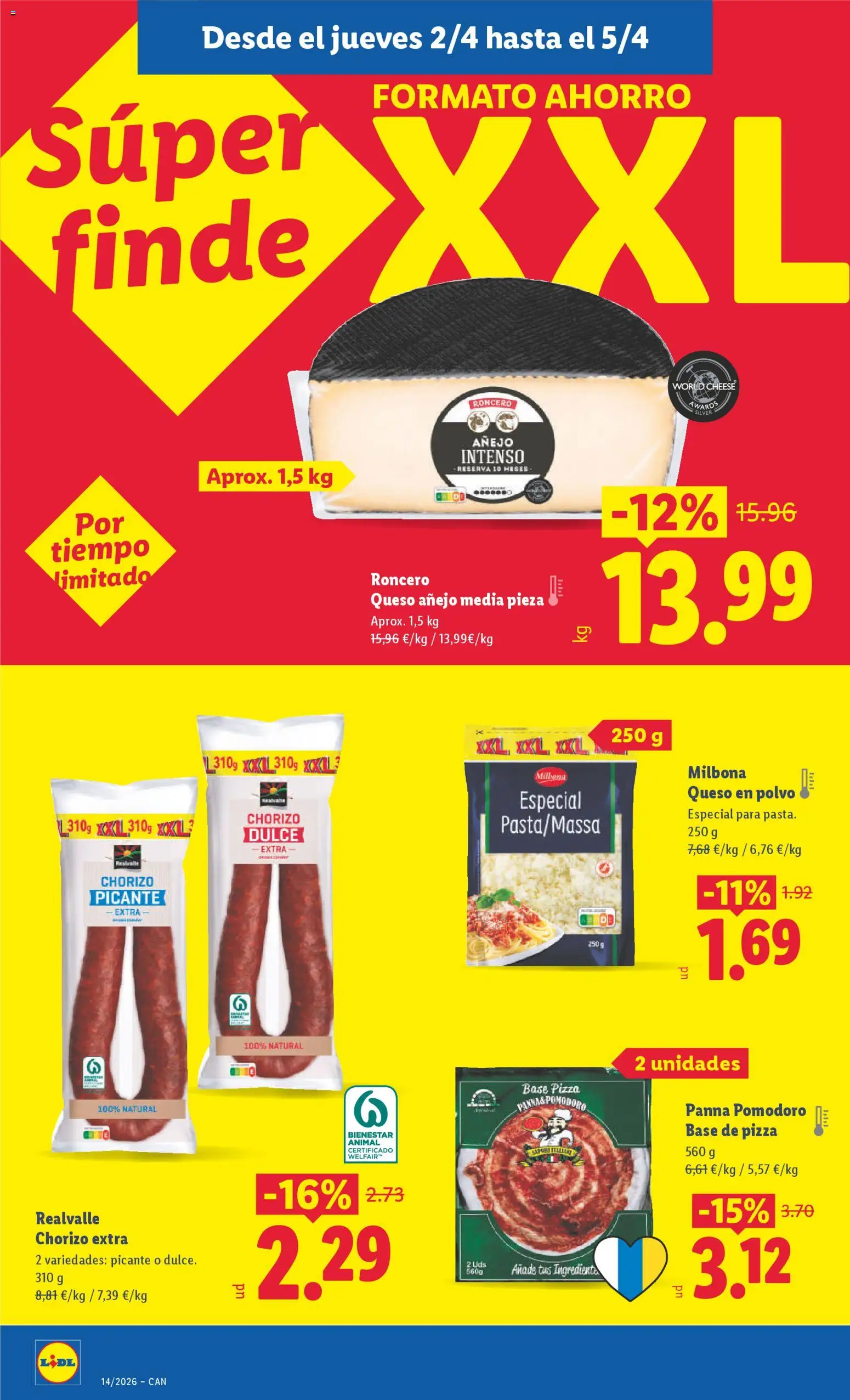 Lidl folleto │ válido desde el 30.03.2026 | Página: 34 | Productos: Polvo, Queso, Pizza